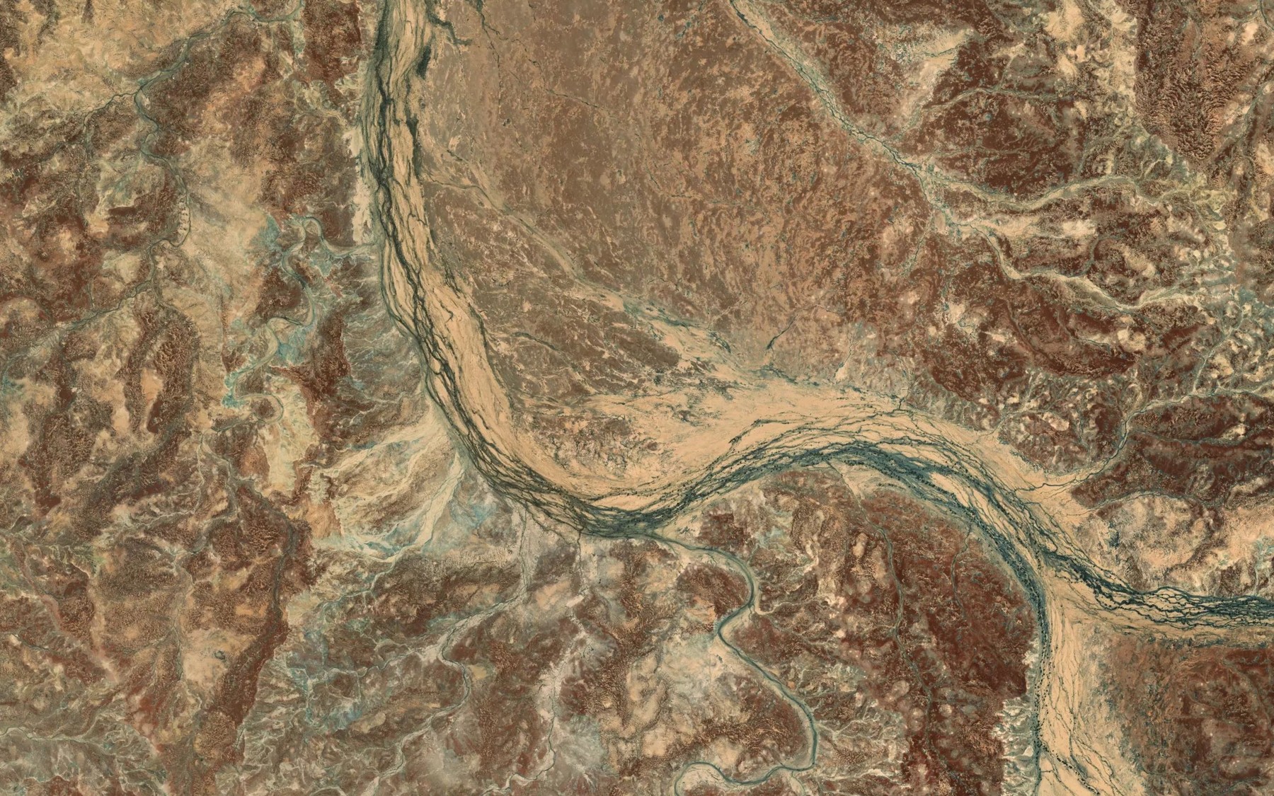 Satellite map of the Yedlakoo Creek