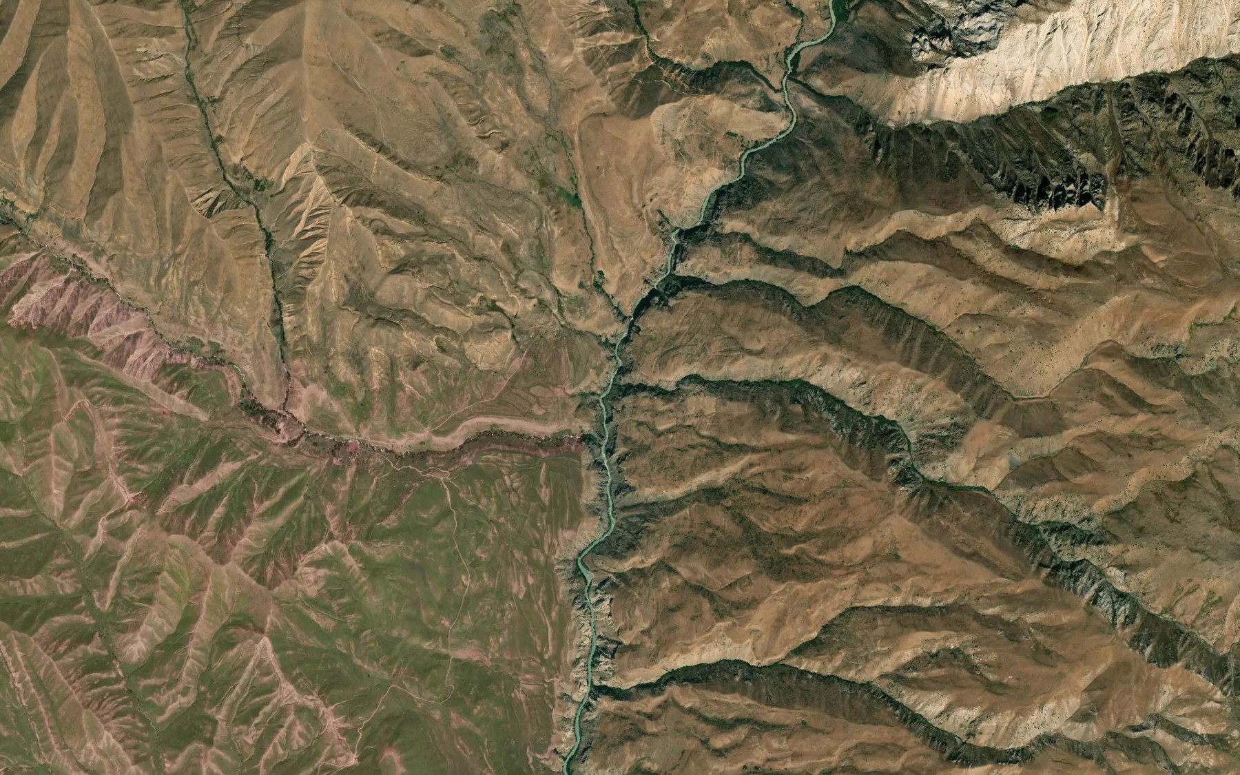 Satellite map of the Torpok-Tushty