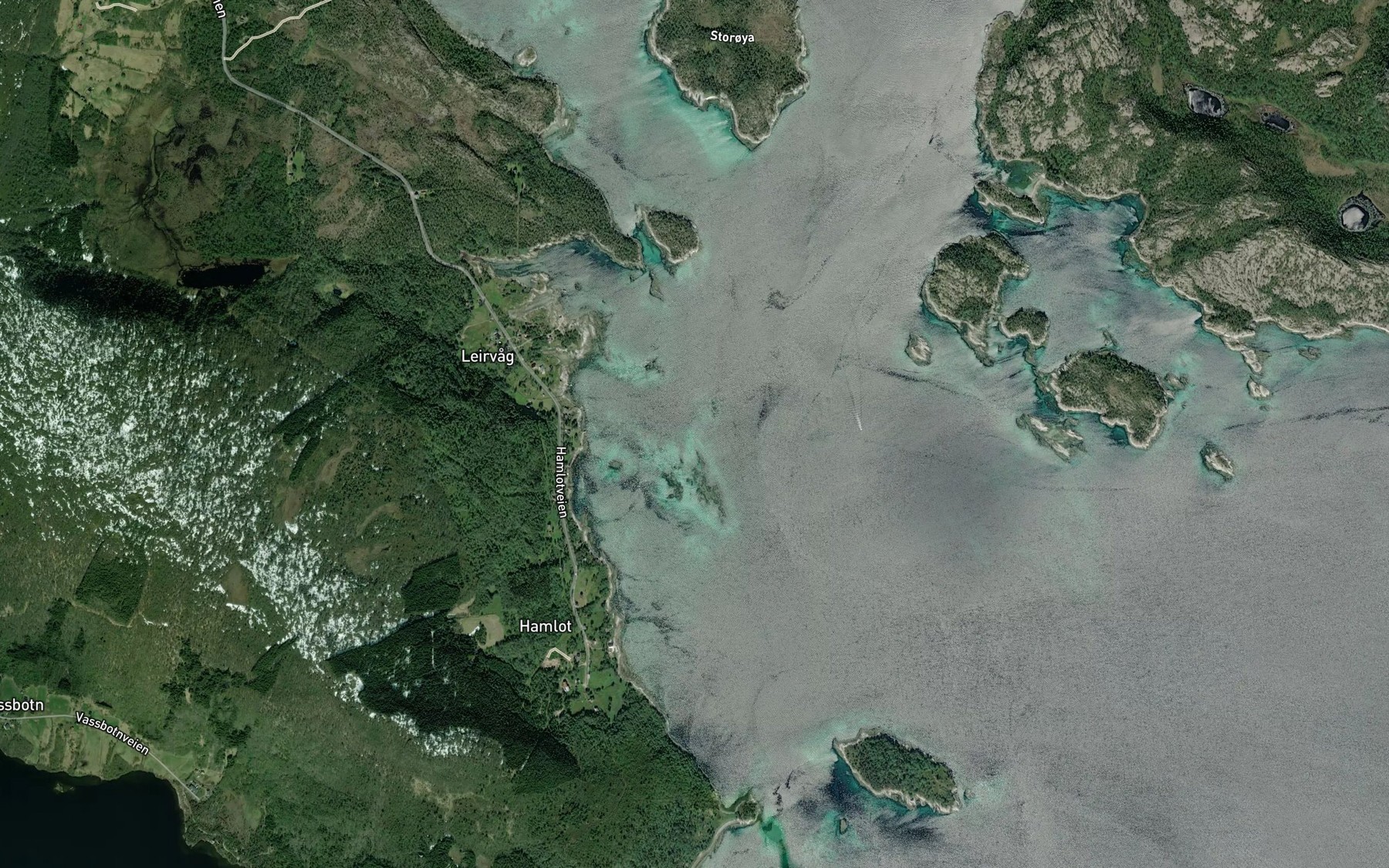 Satellite map of the Hamlotgrunnen