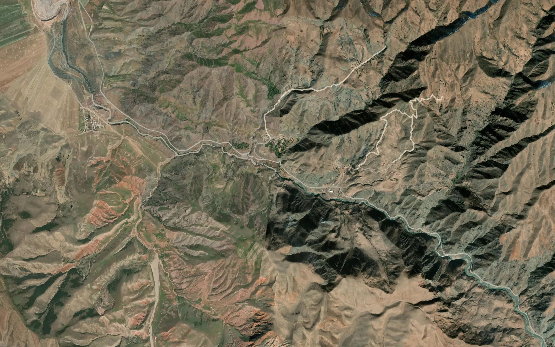 Satellite map of the Kura-Suu