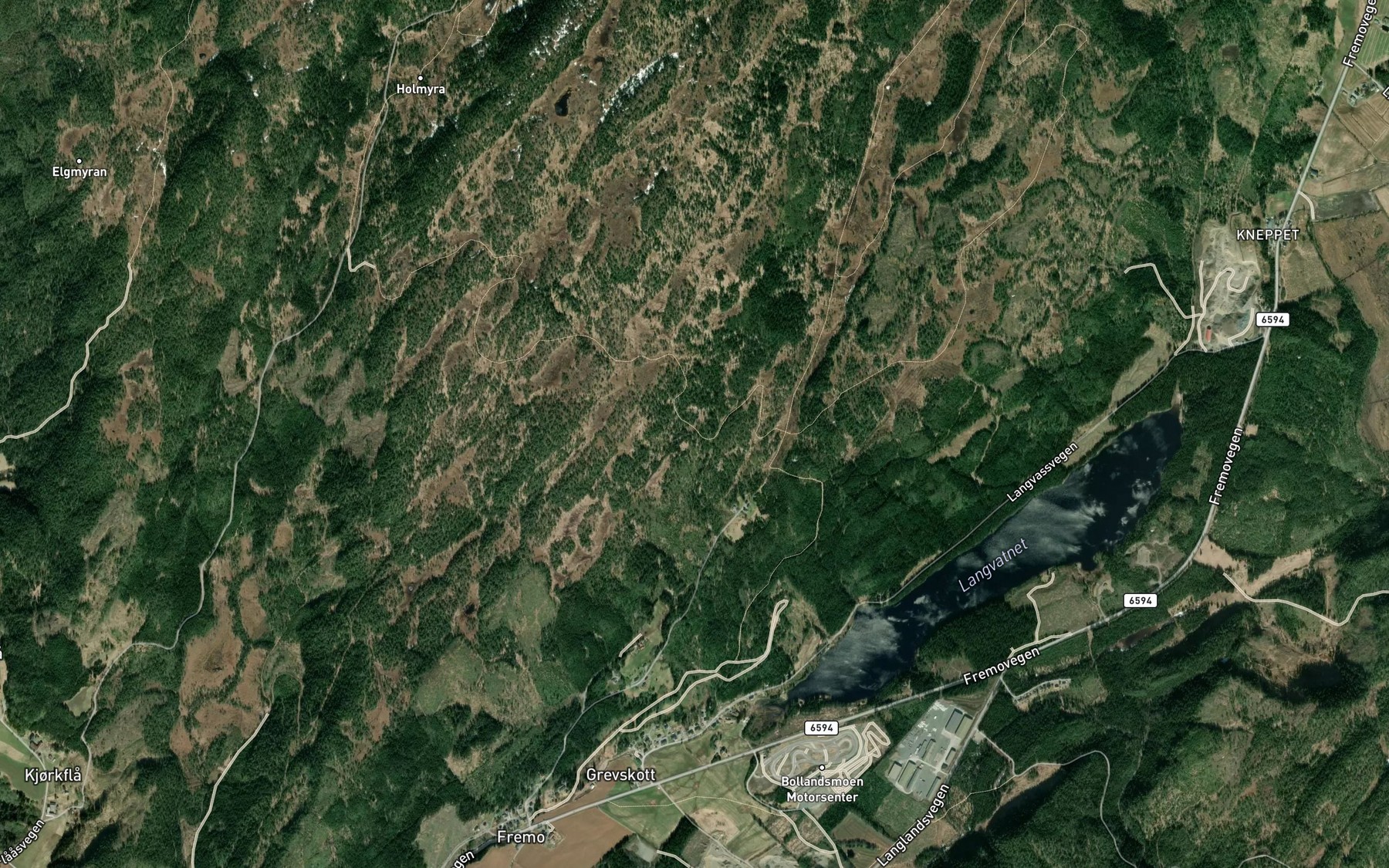 Satellite map of the Retseterbekken