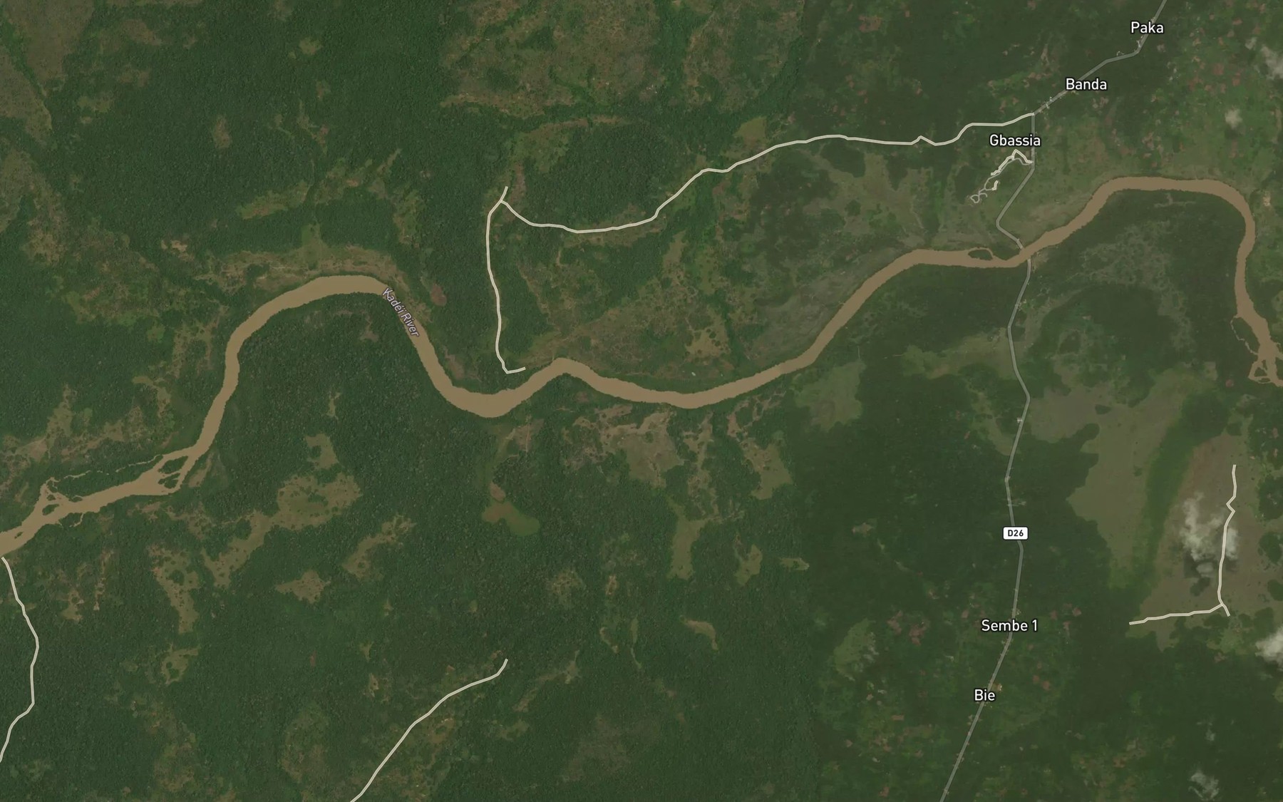 Satellite map of the Sowo