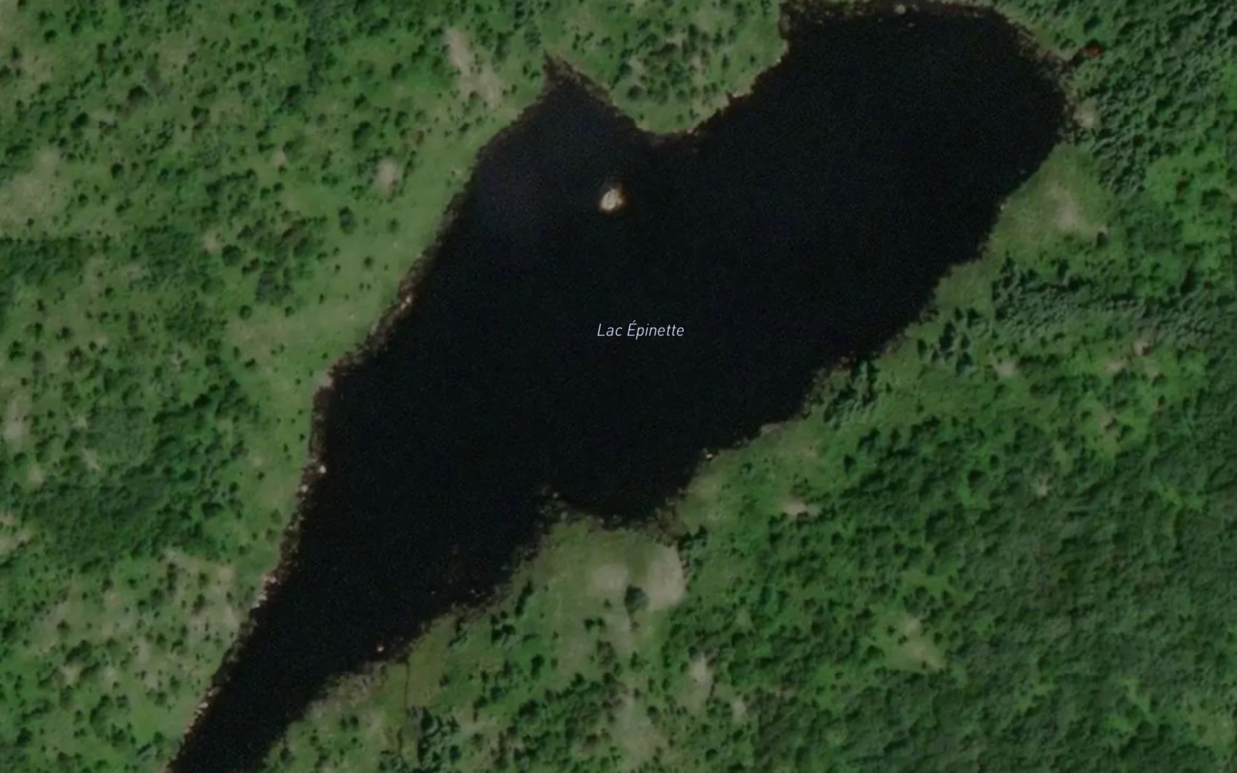 Satellite map of the Lac Epinette