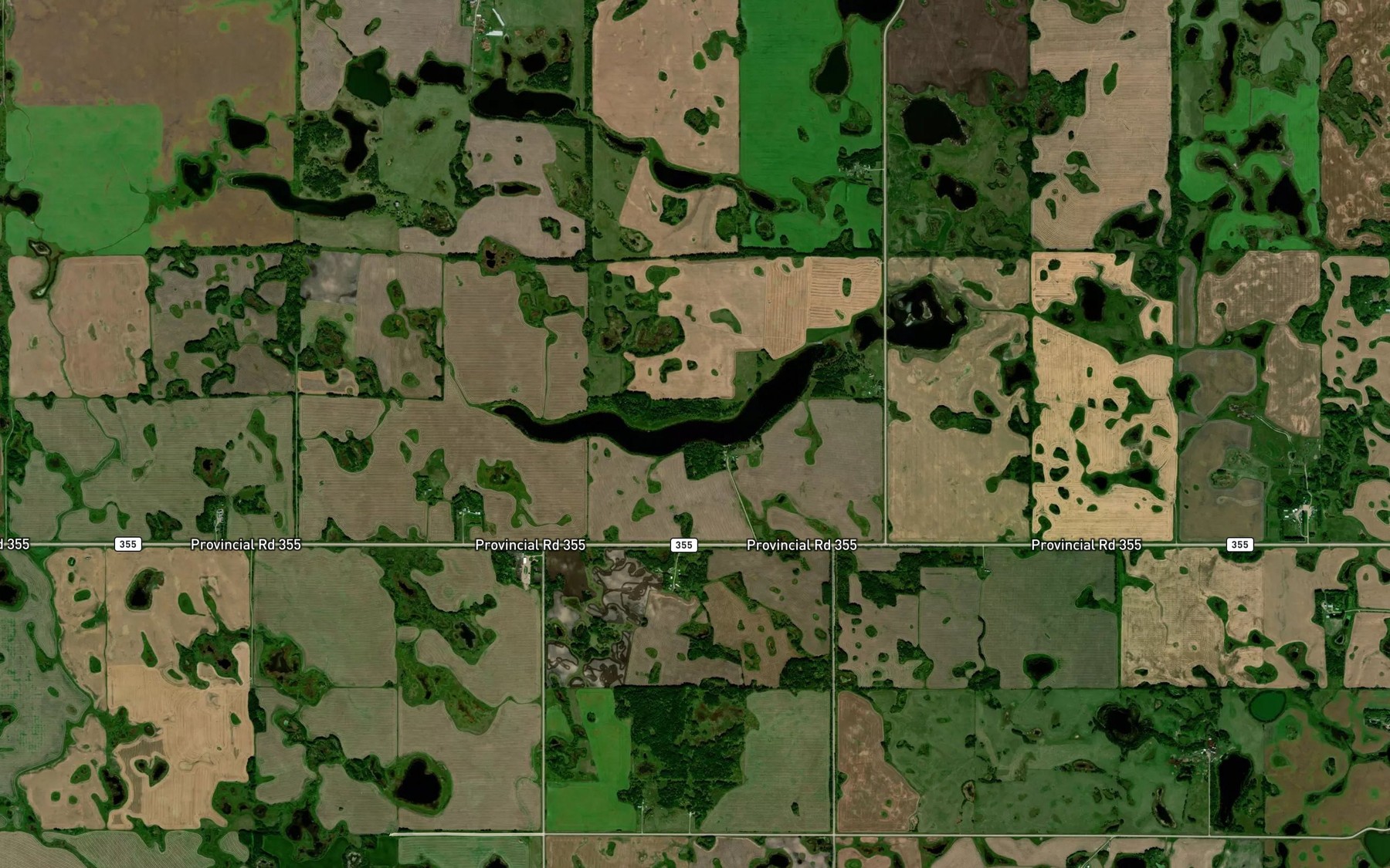 Satellite map of the Butterfield Lake