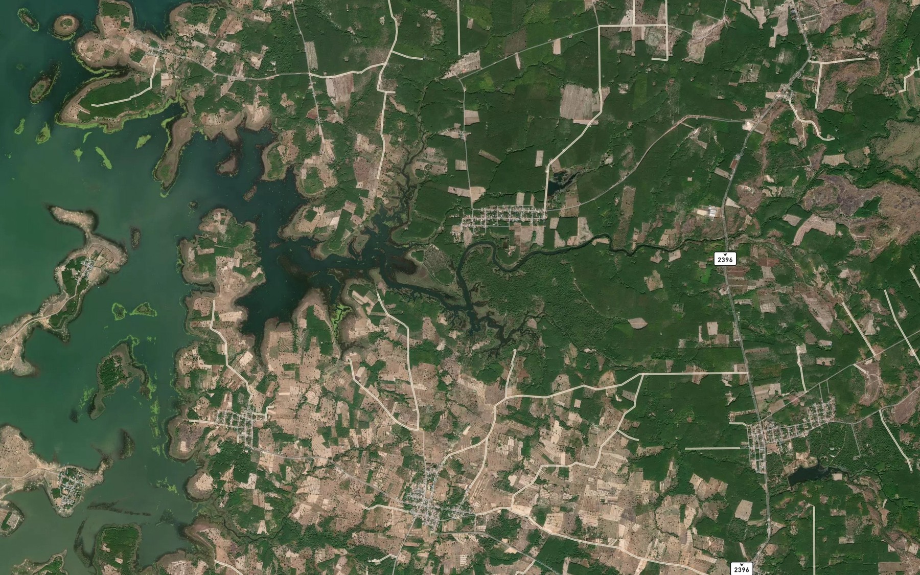 Satellite map of the Huai Sai Yai