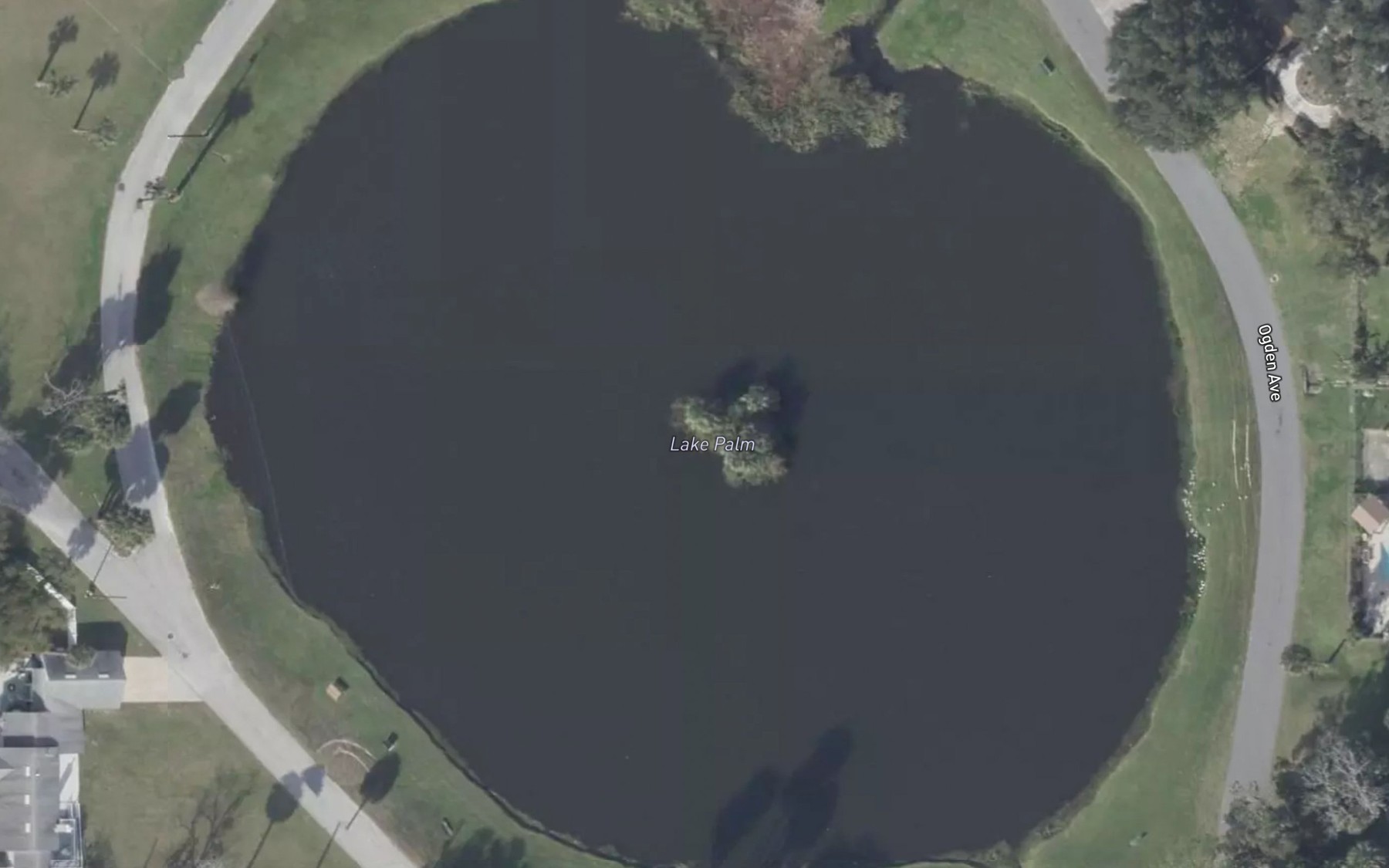 Satellite map of the Lake Palm