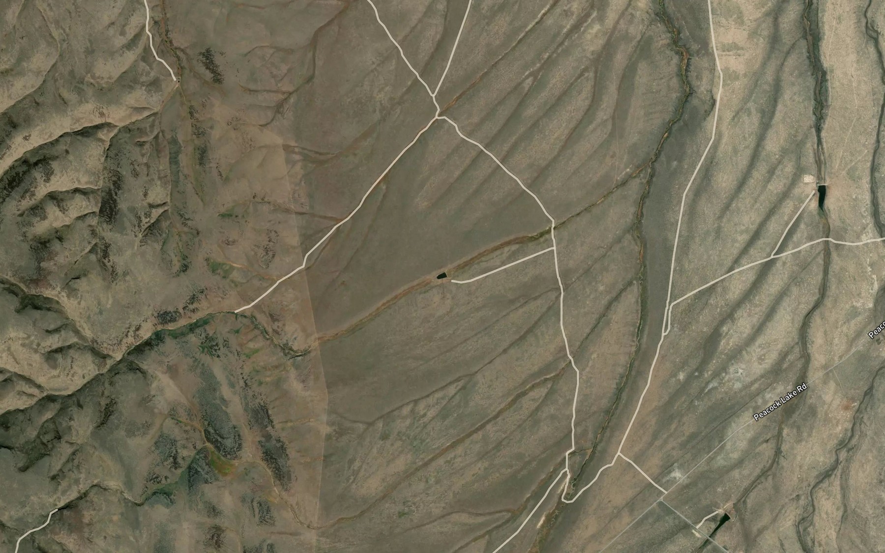 Satellite map of the Lower Deer Creek Reservoir