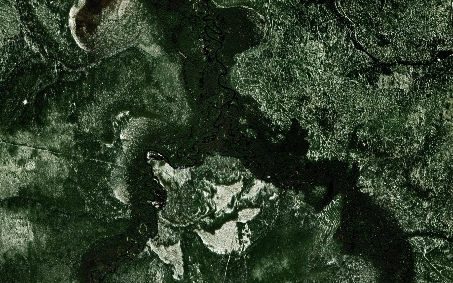 Satellite map of the Oksivozh