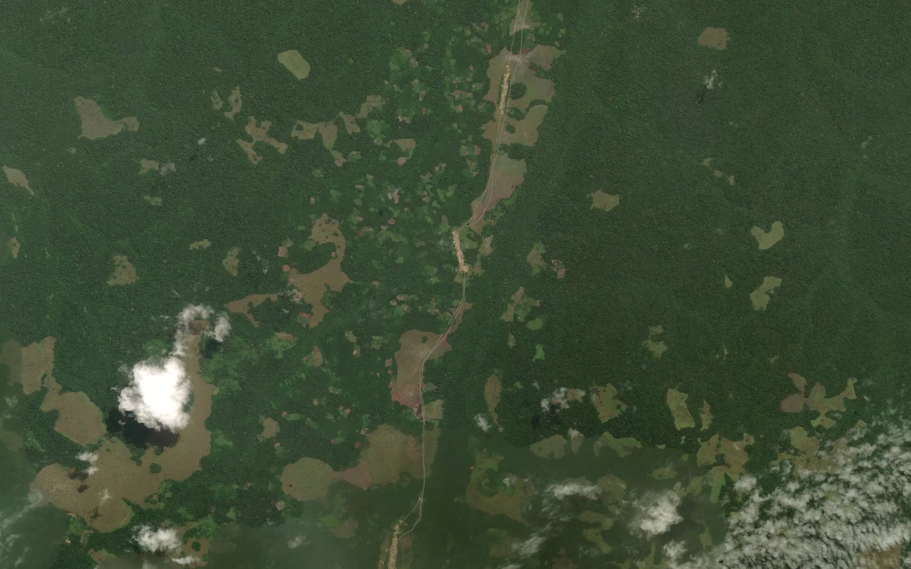 Satellite map of the Ngatati