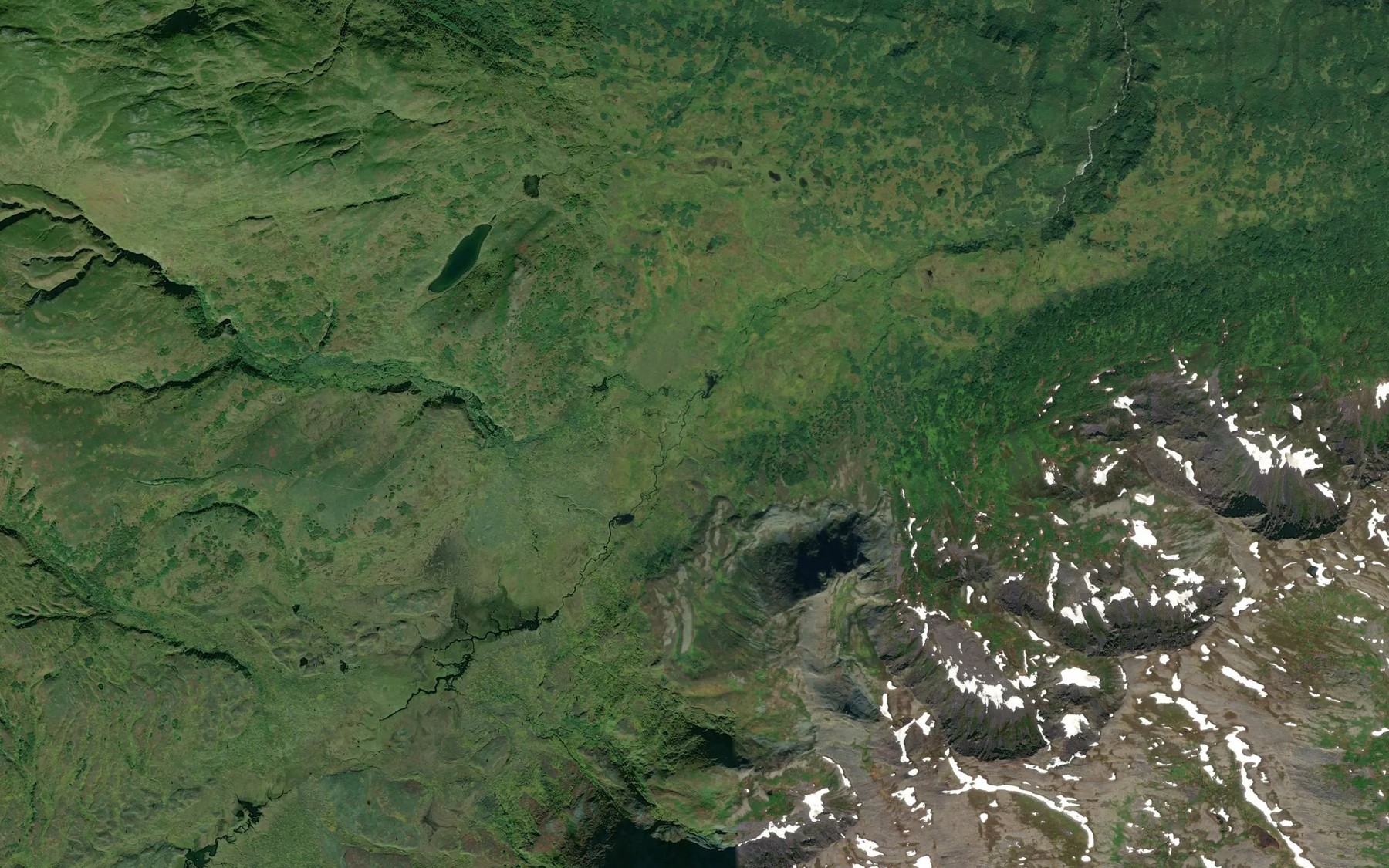 Satellite map of the Canyon Creek