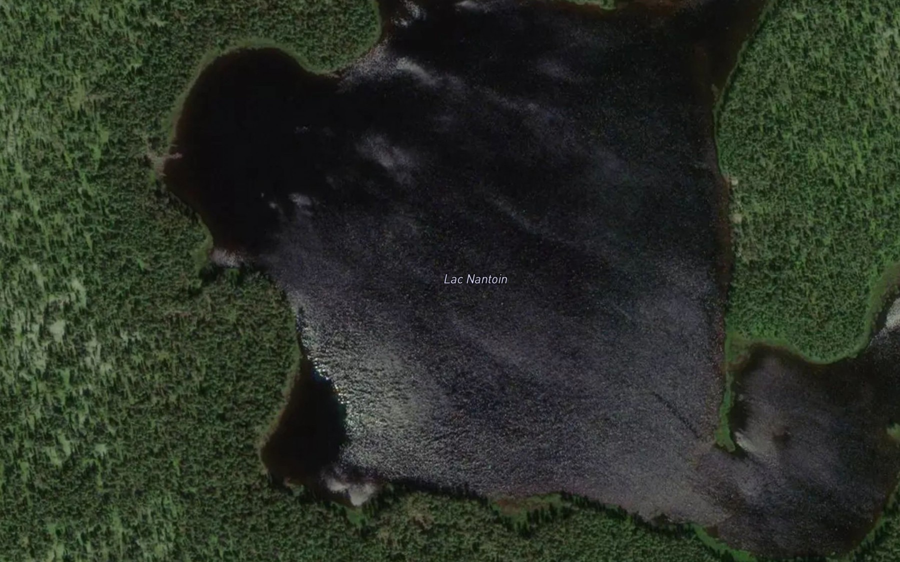 Satellite map of the Lac Nantoin