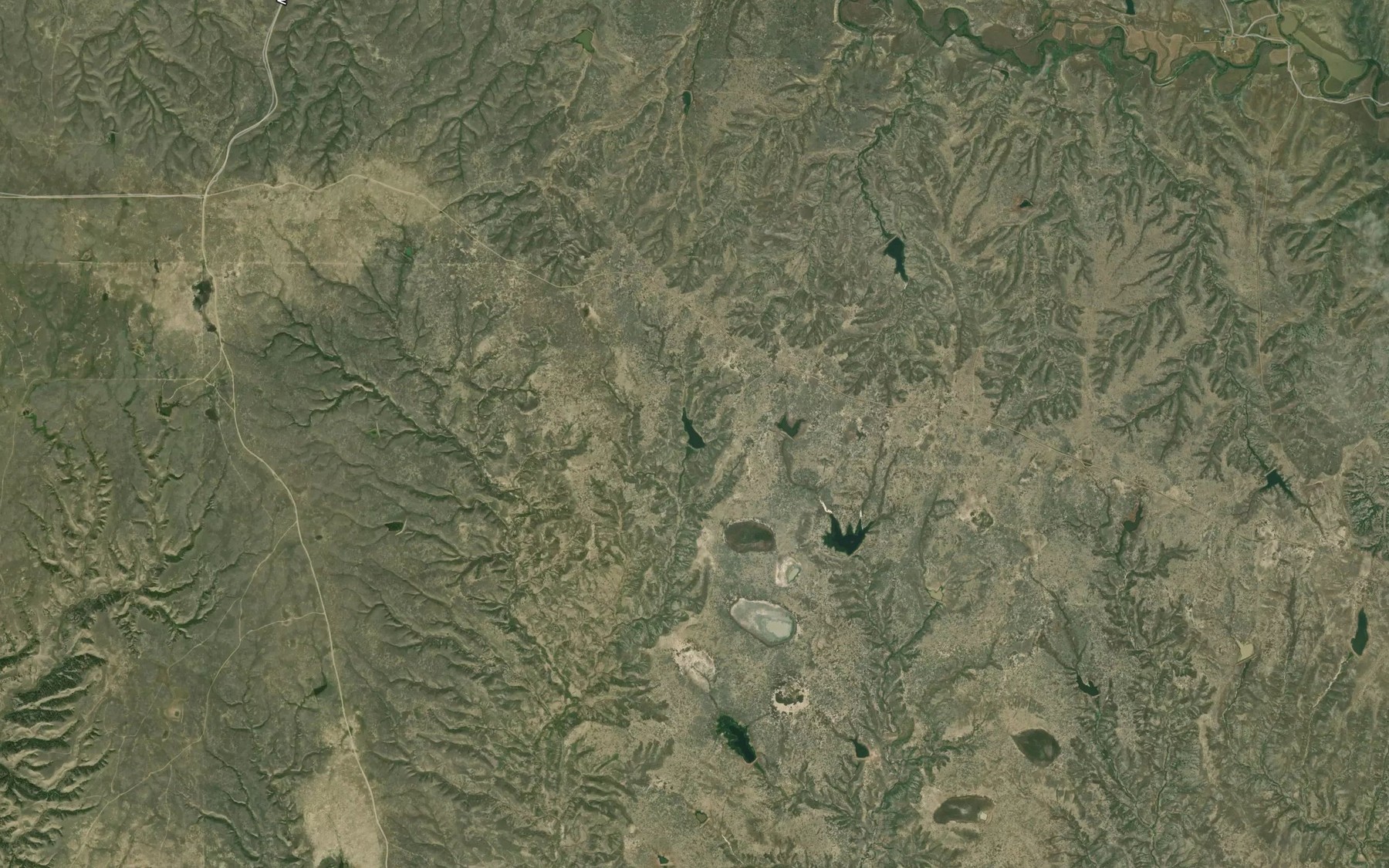 Satellite map of the Shale Reservoir