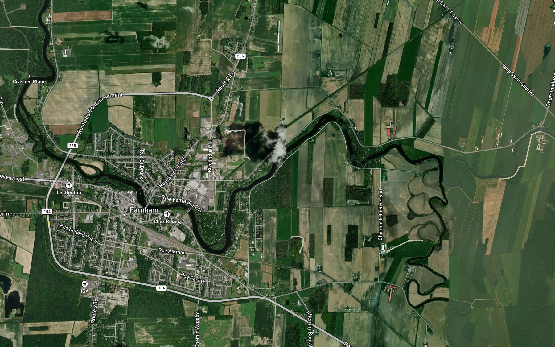 Satellite map of the Cours d'eau Bienvenue