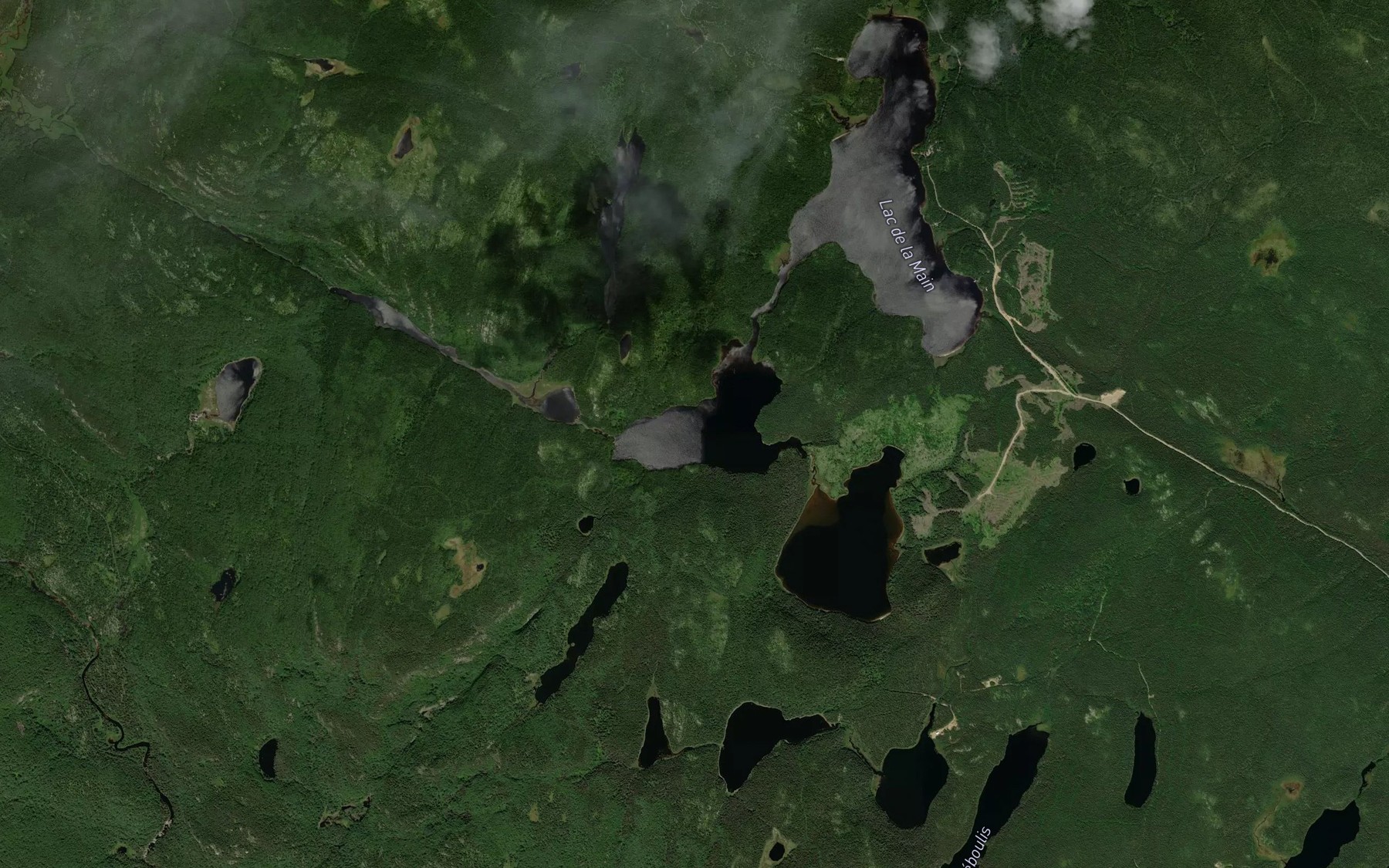 Satellite map of the Lac Cassandre