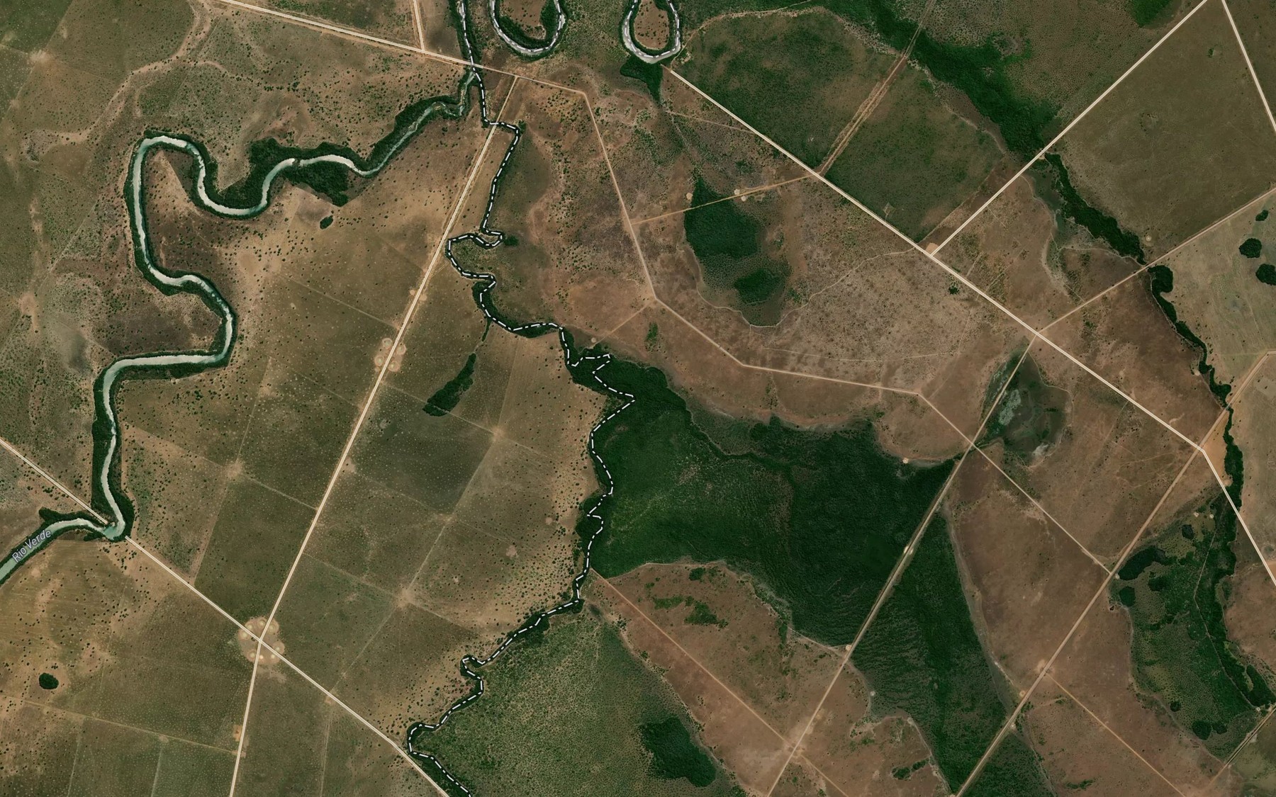 Satellite map of the Corrego Moia
