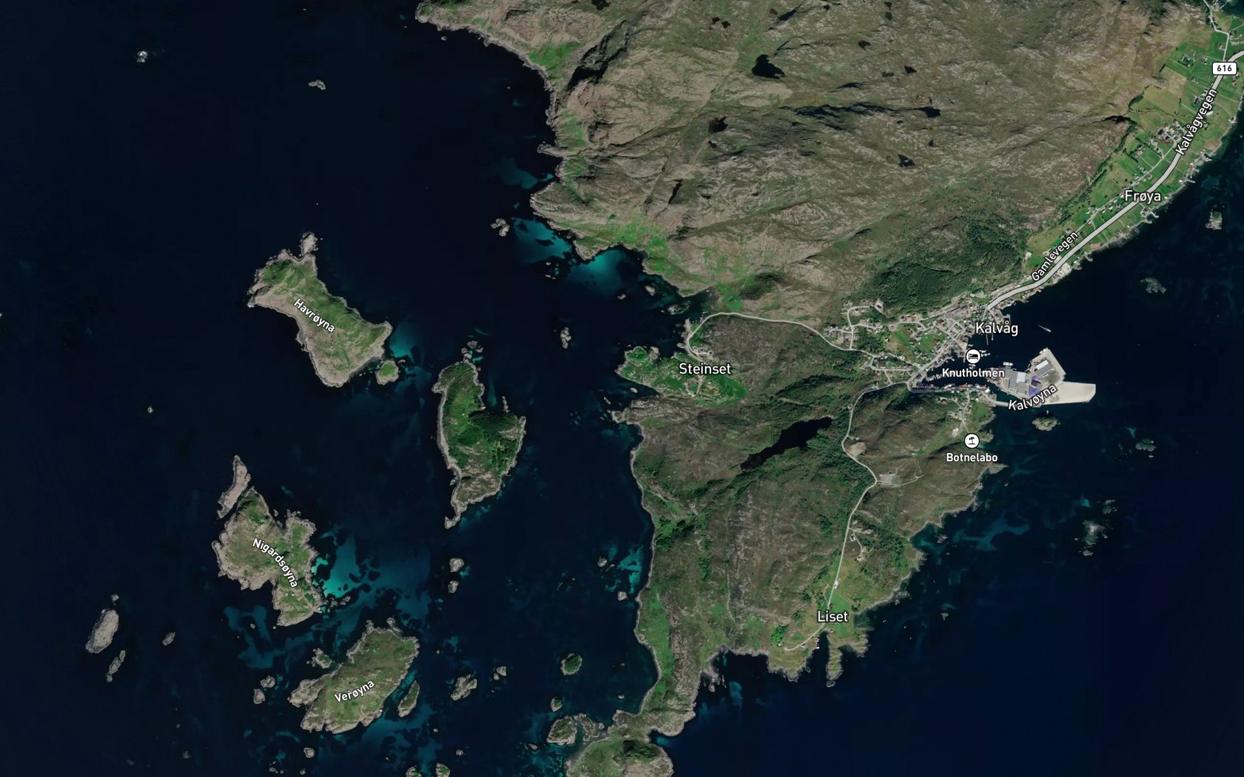 Satellite map of the Langevagen