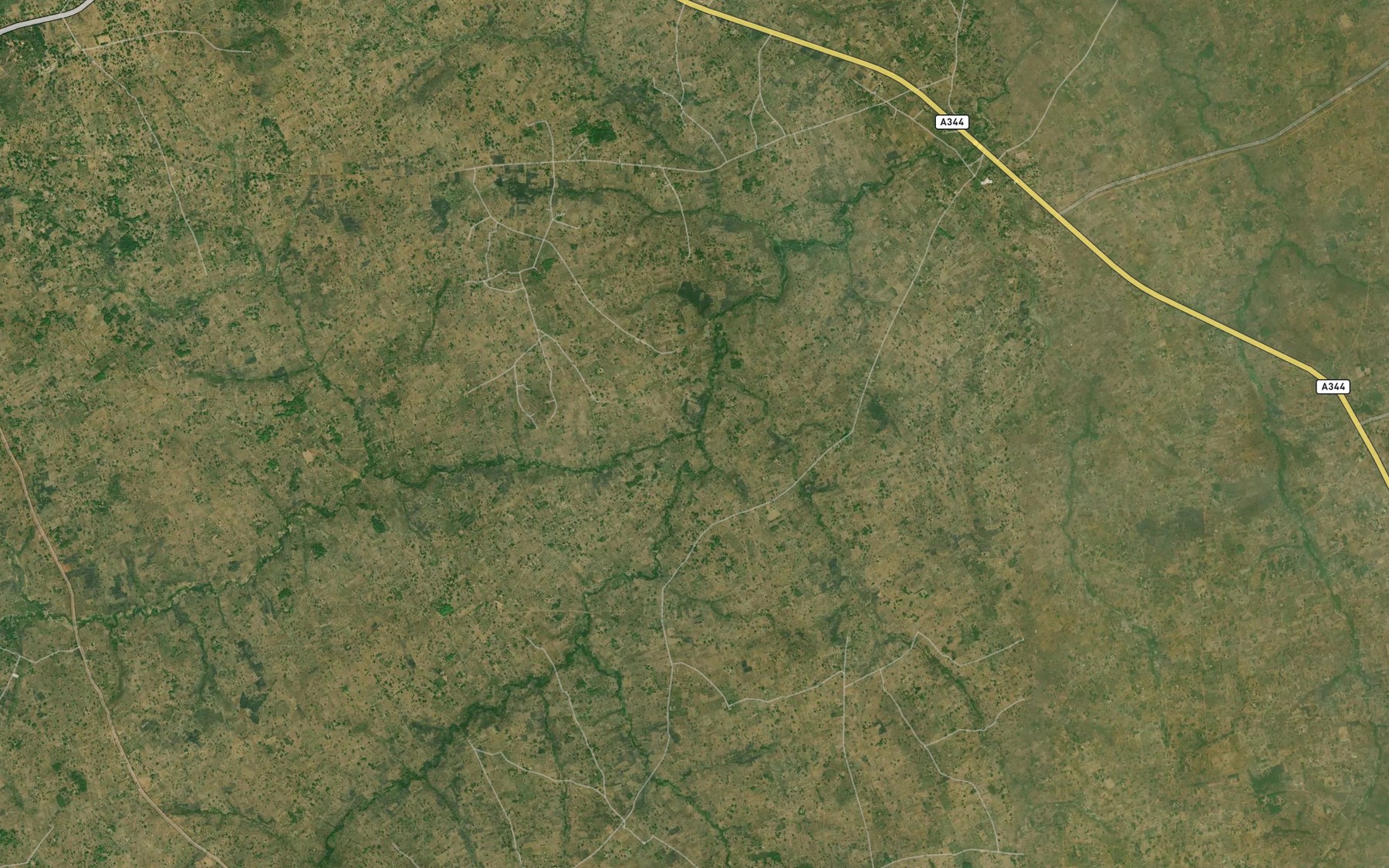 Satellite map of the River Kontyen