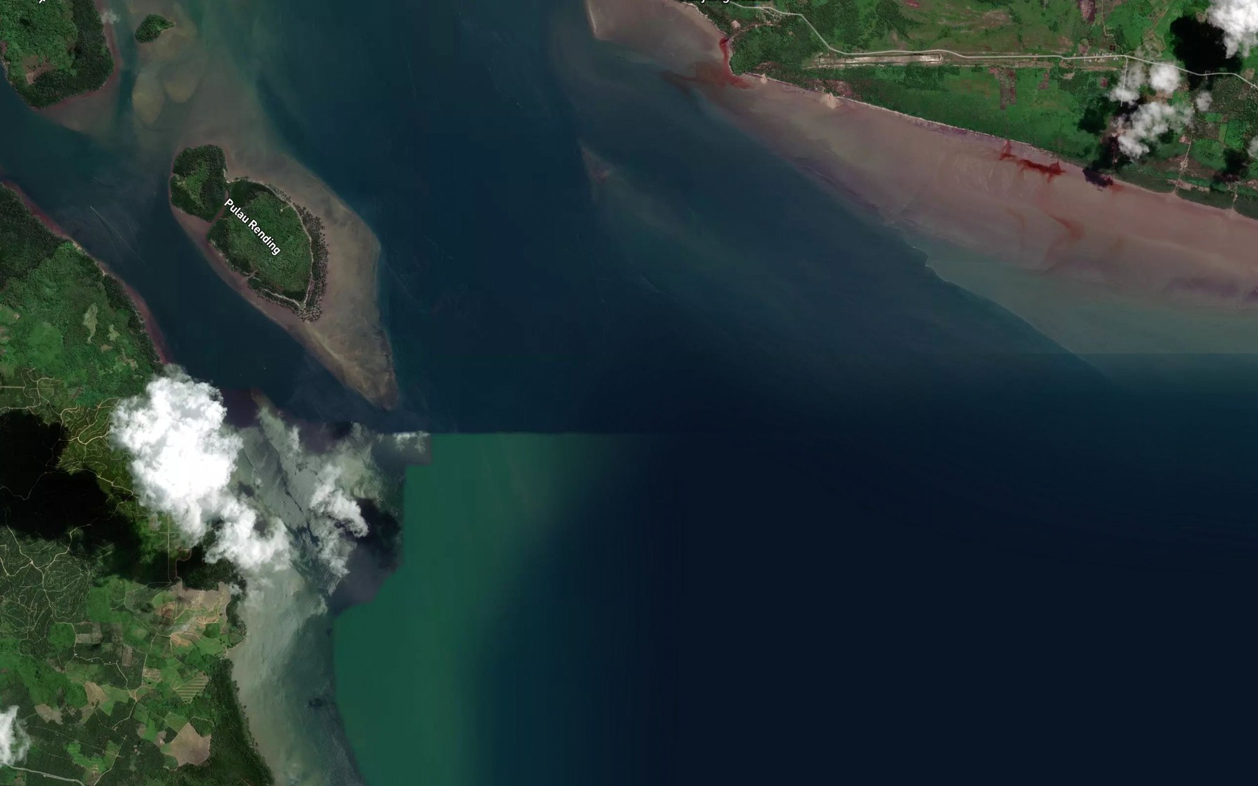 Satellite map of the Teluk Sangkulirang