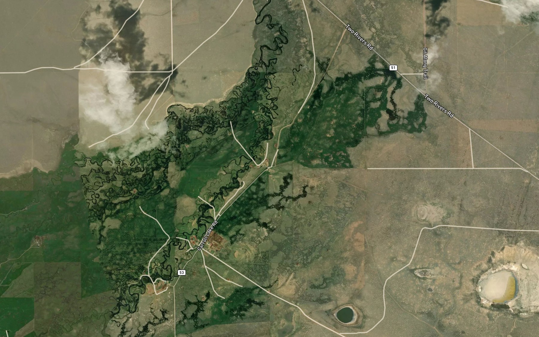 Satellite map of the Carroll Ditch Number 1