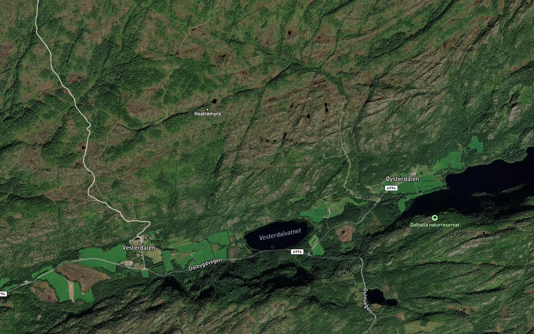 Satellite map of the Bjonnaa