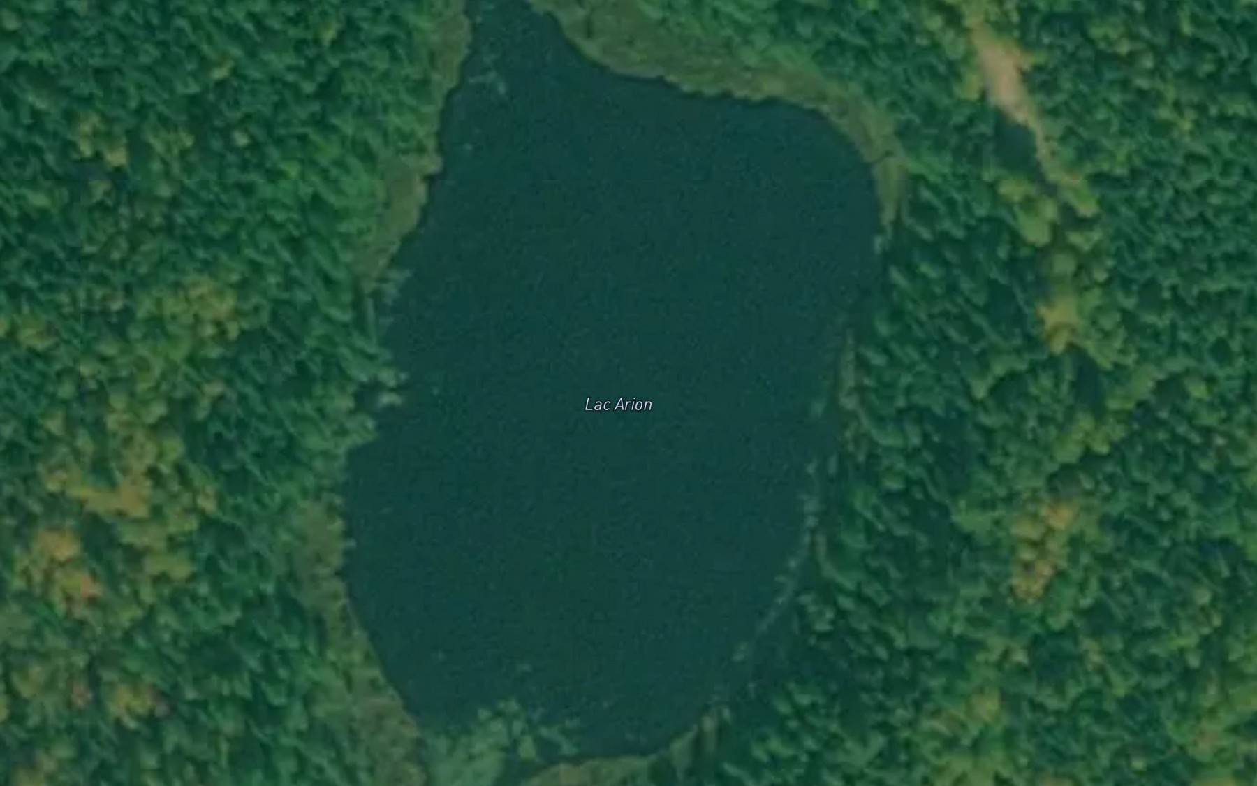 Satellite map of the Lac Arion