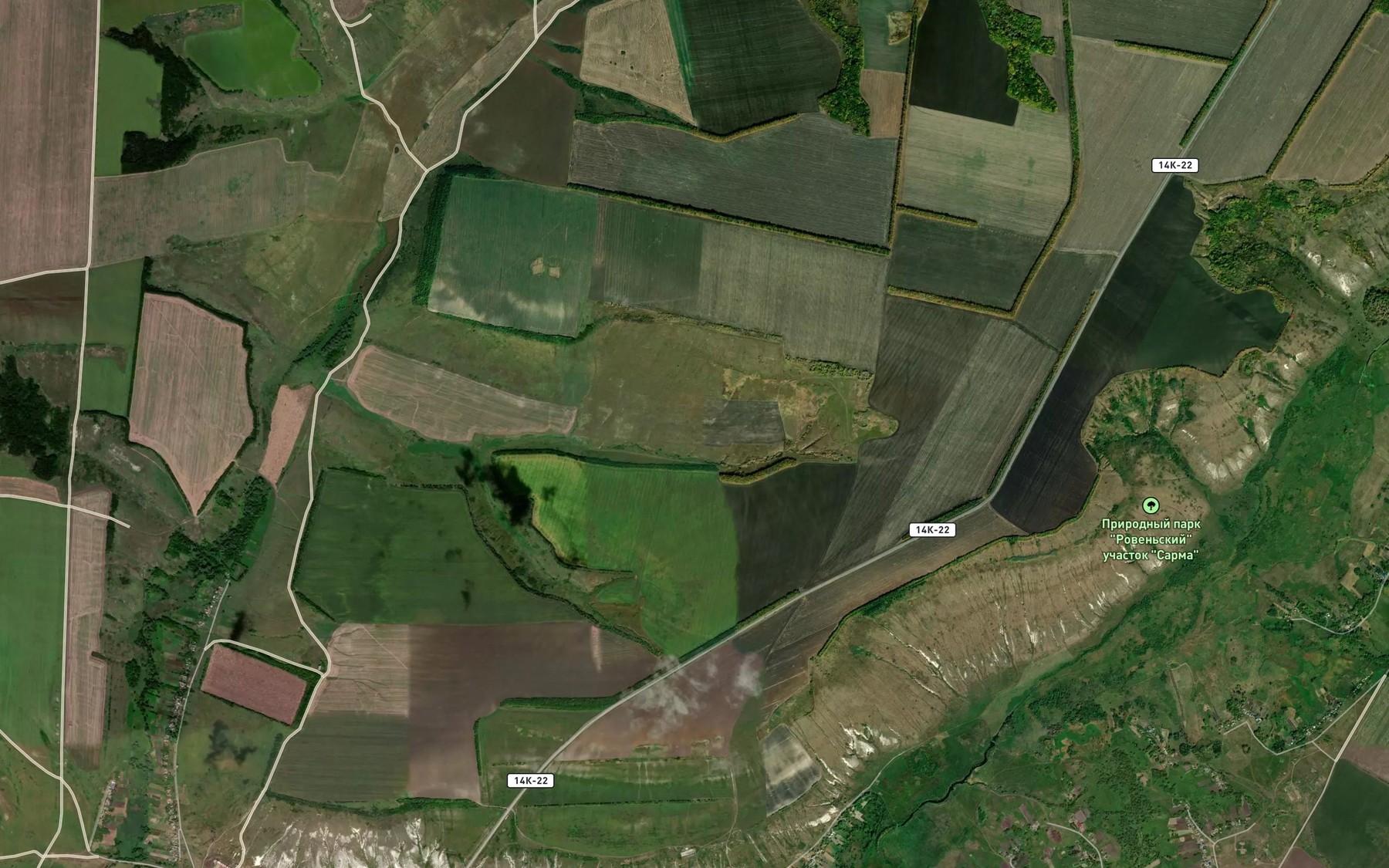 Satellite map of the Balka Rossokhovatyy Yar