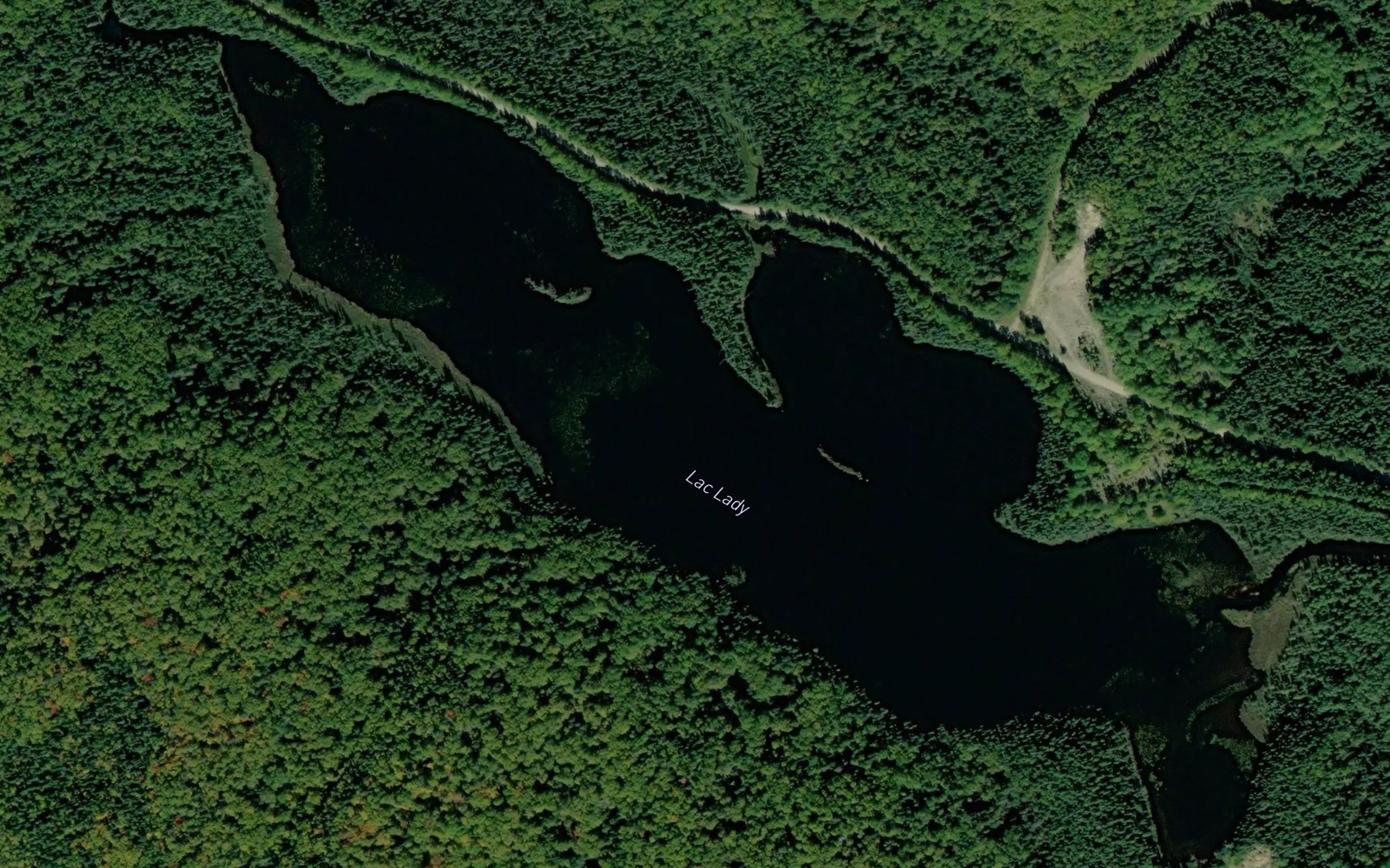 Satellite map of the Lac Lady