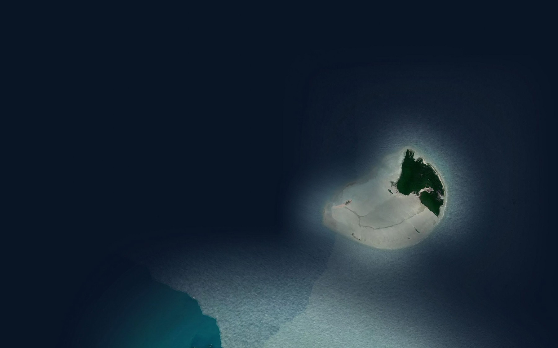 Satellite map of the Oswald Shoal