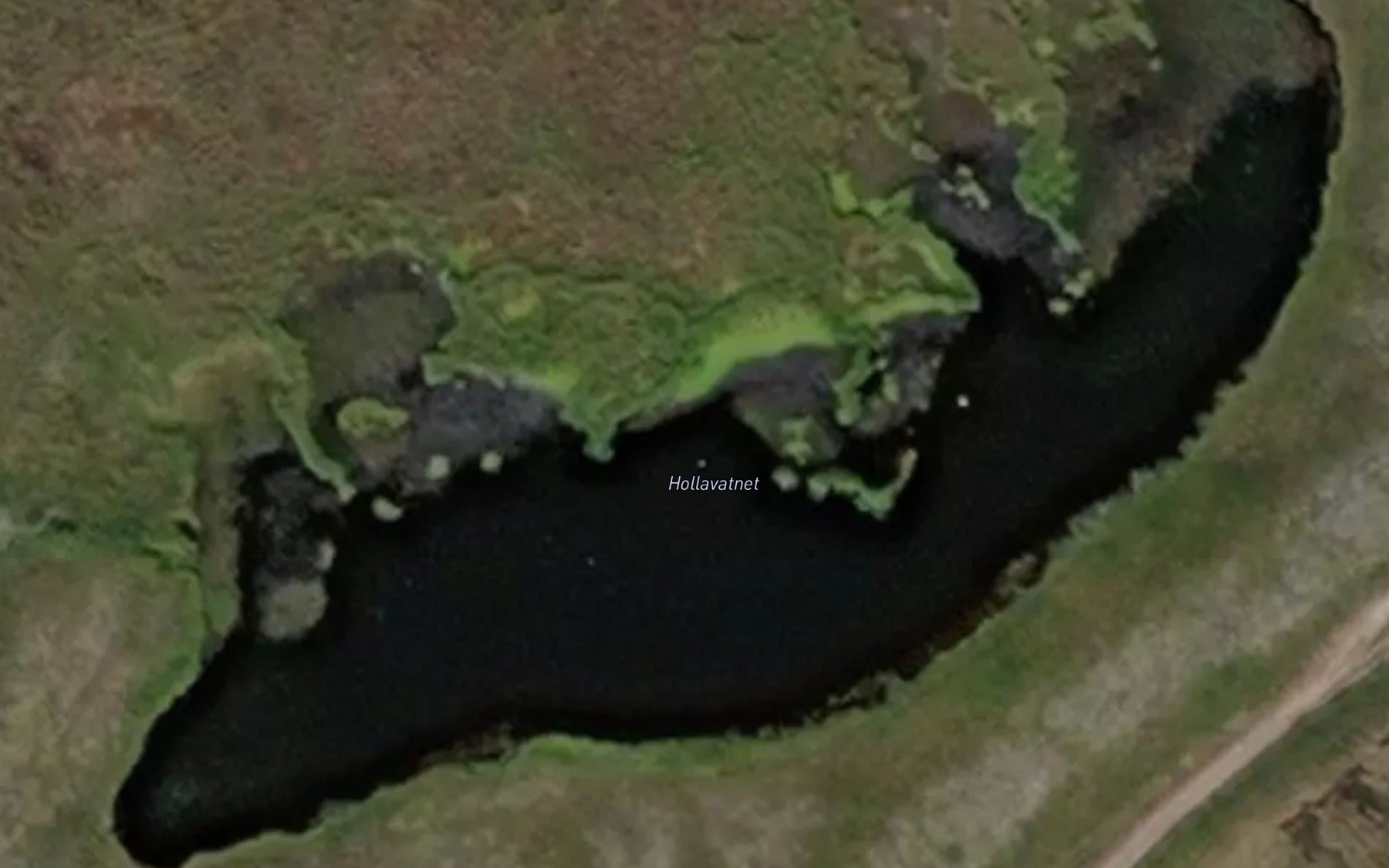 Satellite map of the Hollavatnet