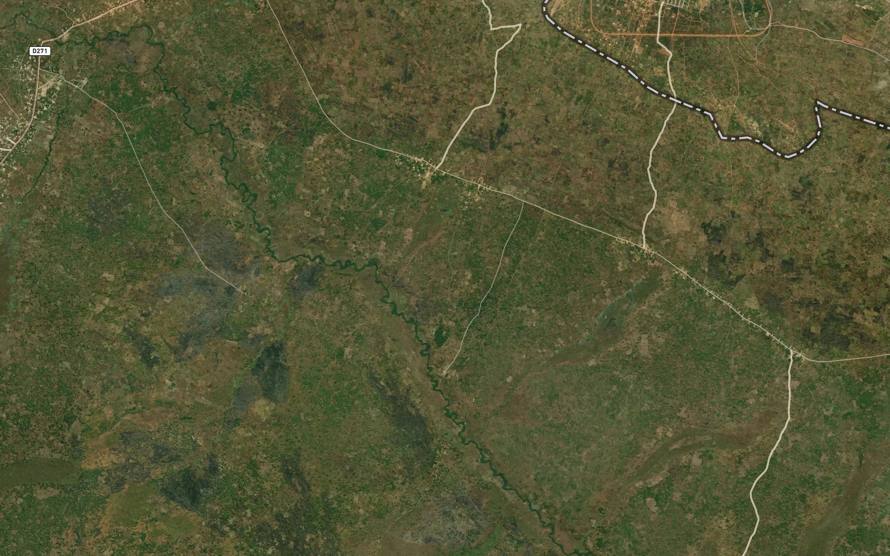 Satellite map of the Kamilombe