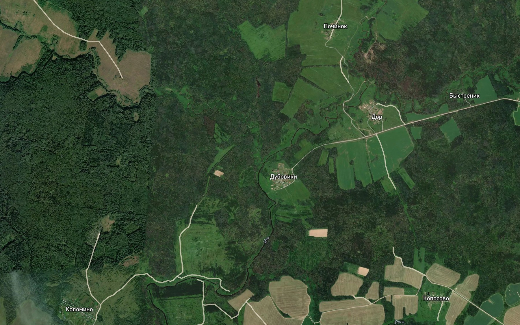 Satellite map of the Mit'ka