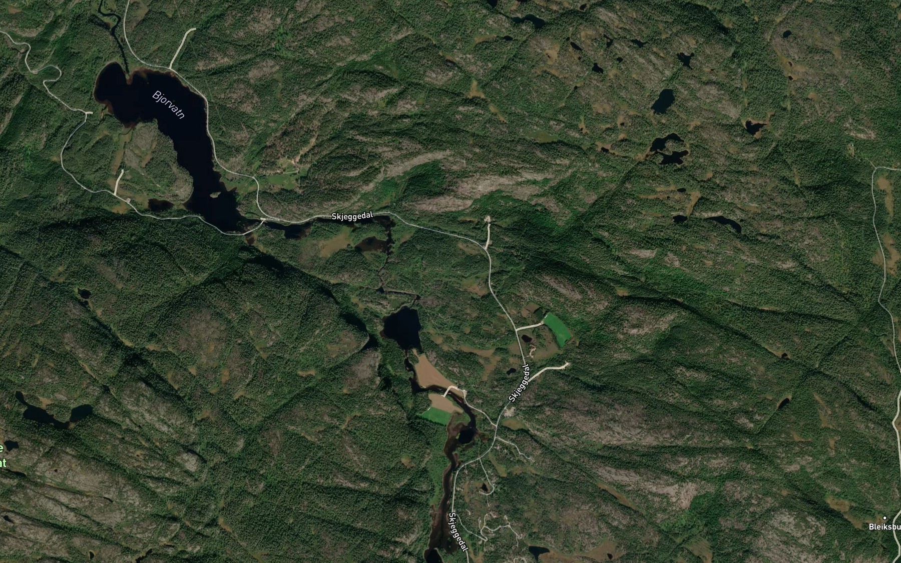 Satellite map of the Engedalsbekken