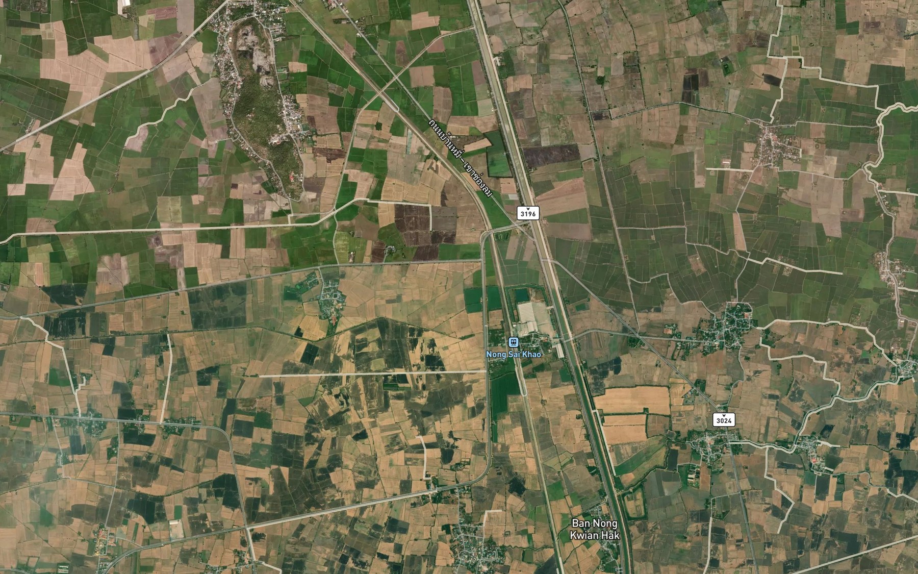 Satellite map of the Khlong Khut Chonloprathan