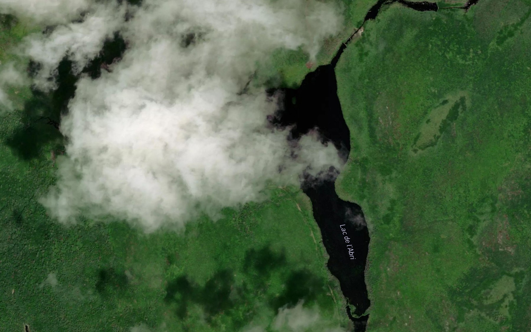 Satellite map of the Lac de l'Abri