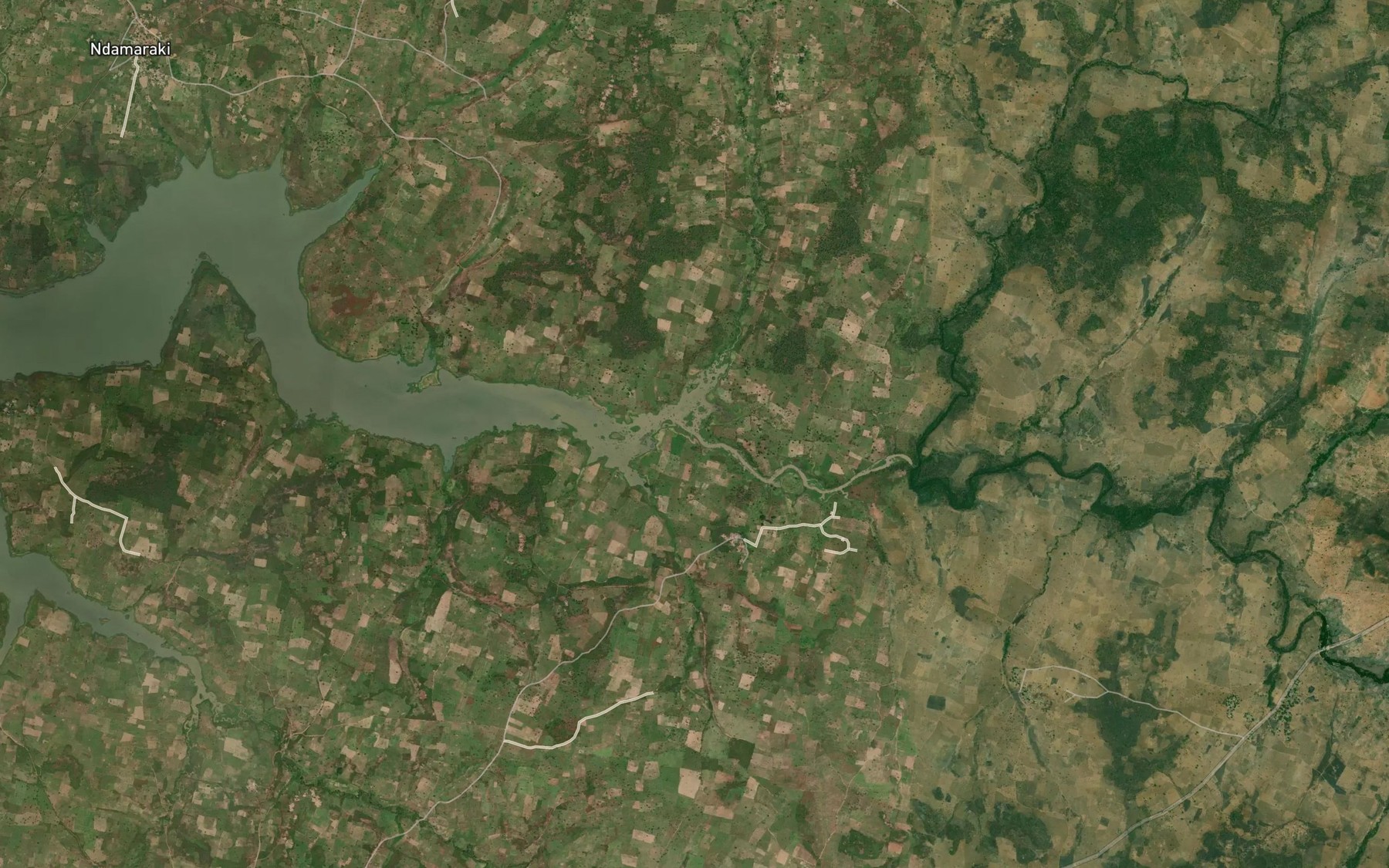 Satellite map of the River Gaidna