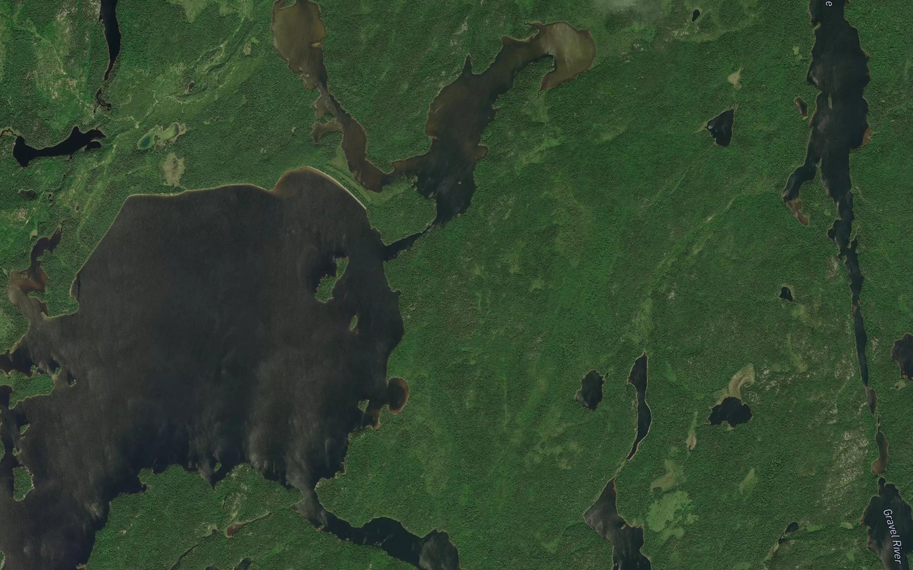 Satellite map of the Rightwheel Narrows