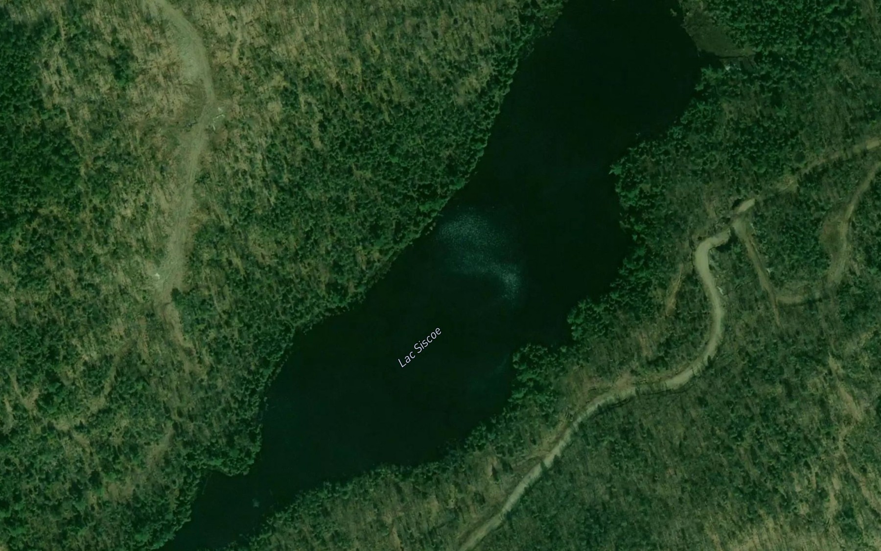 Satellite map of the Lac Siscoe
