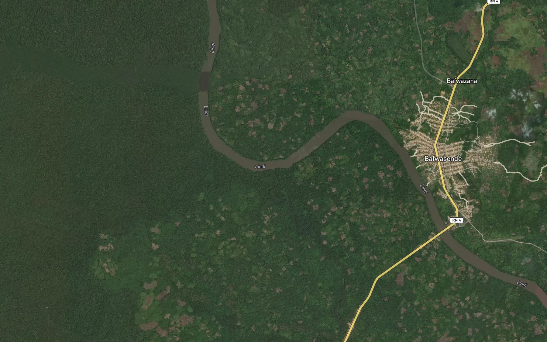 Satellite map of the Mupamu