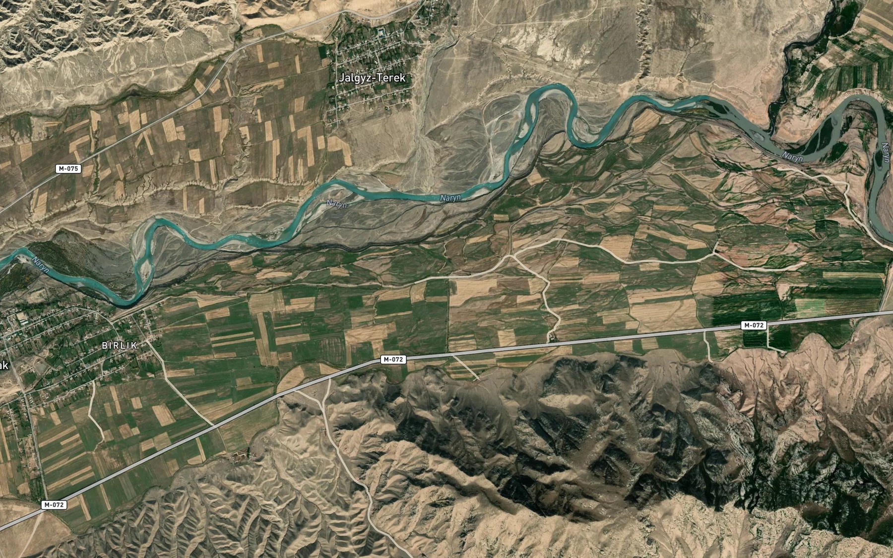 Satellite map of the Yanbulaksu