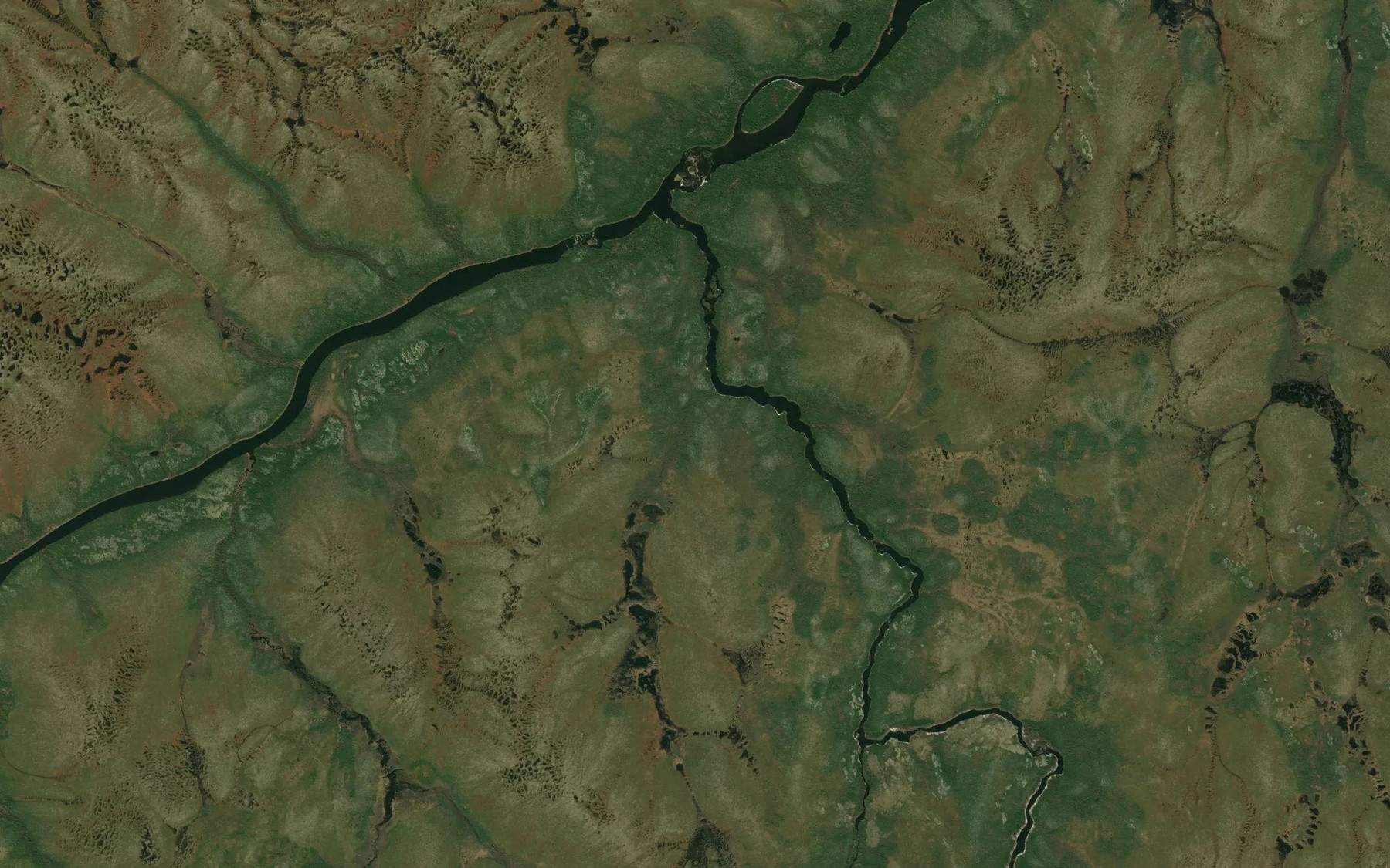 Satellite map of the Tabasokwia River