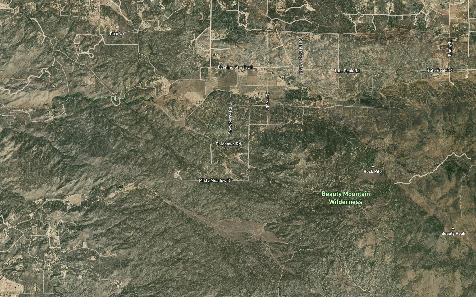 Satellite map of the Sycamore Spring