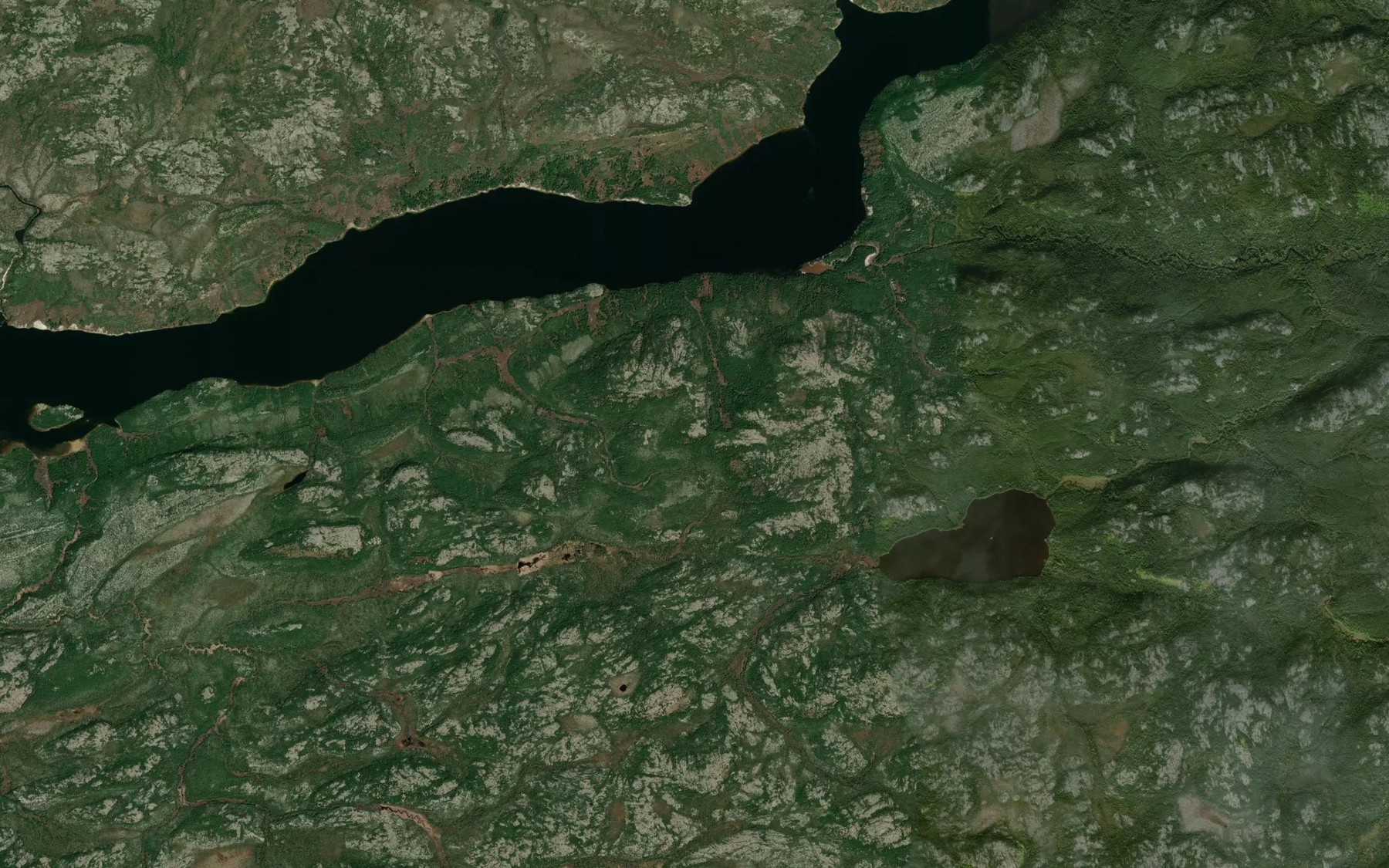 Satellite map of the Ruisseau Kaminahikuschitin