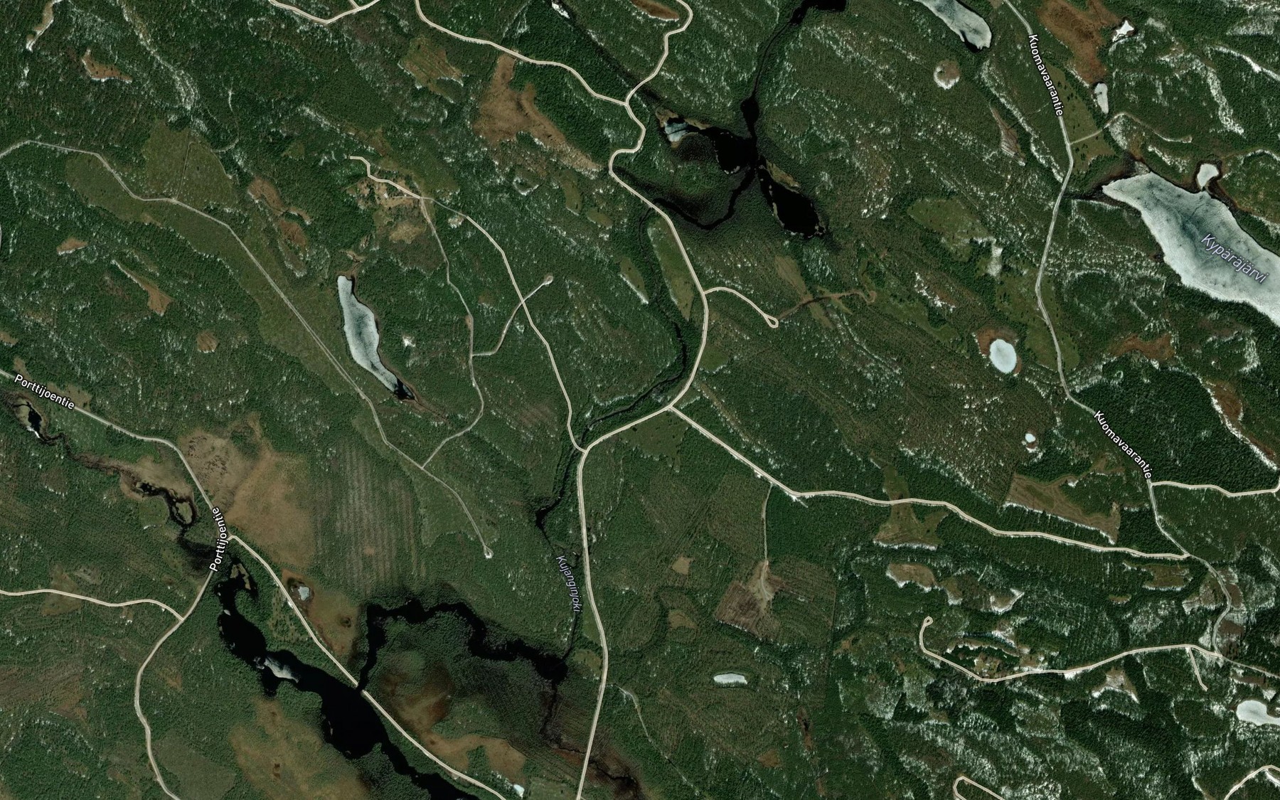Satellite map of the Torvisenkoski