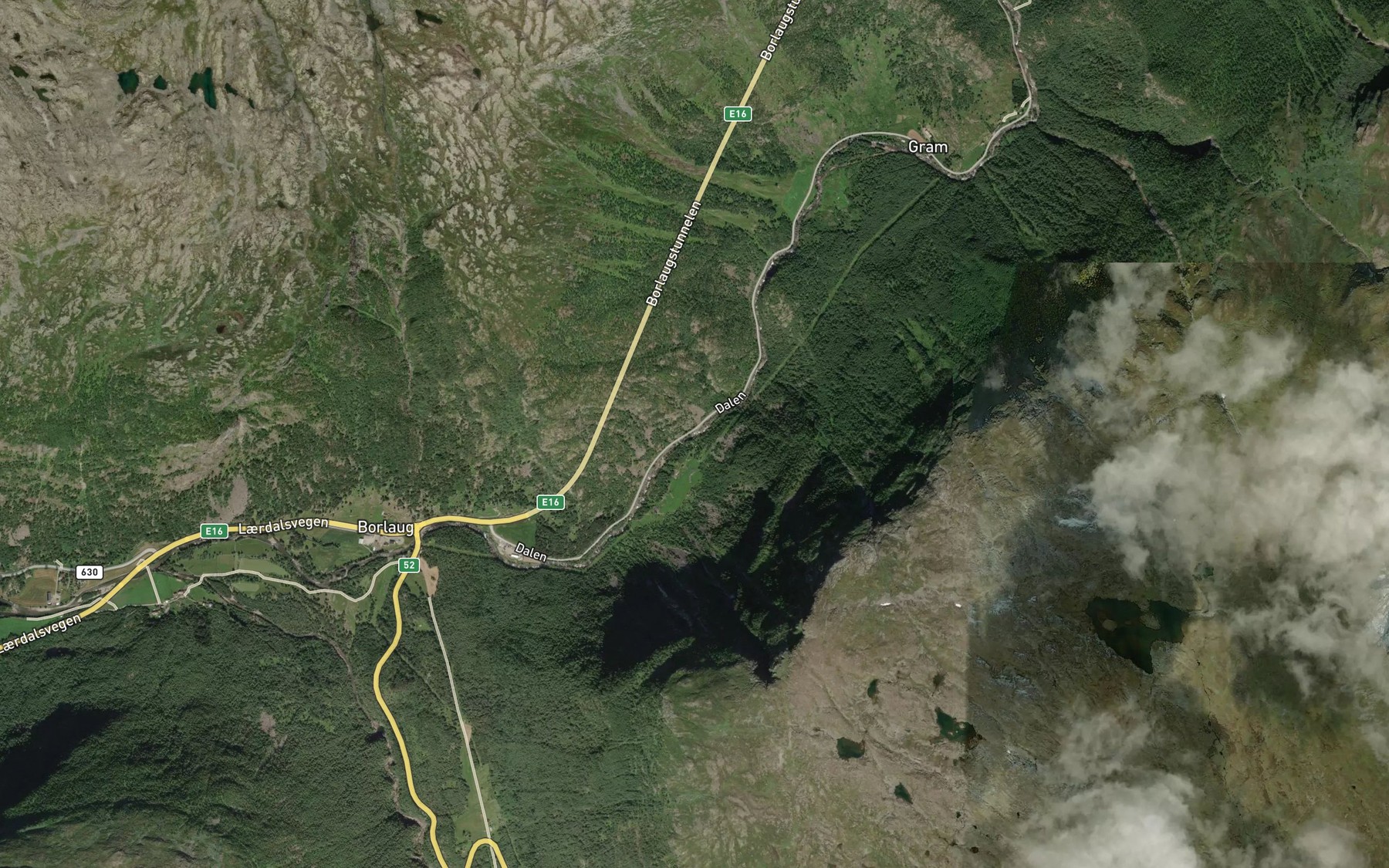 Satellite map of the Bekkefossen