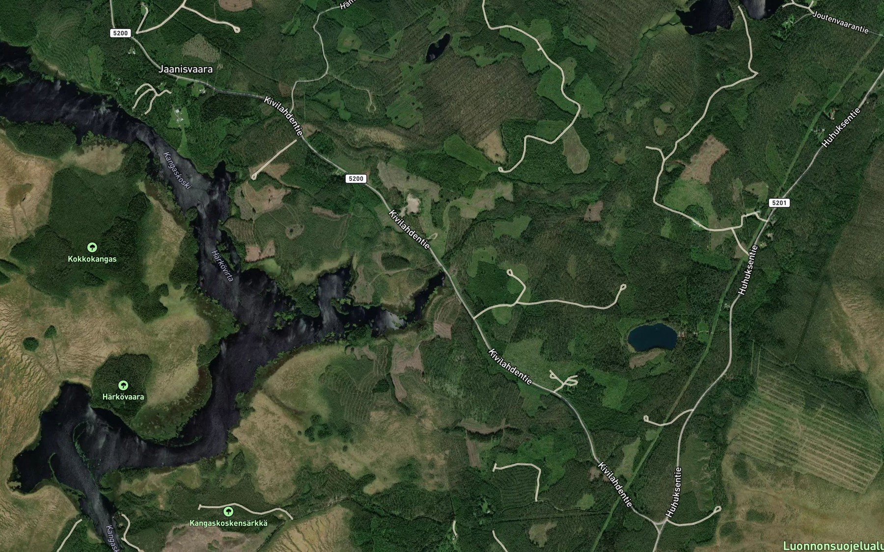 Satellite map of the Joutenpuro