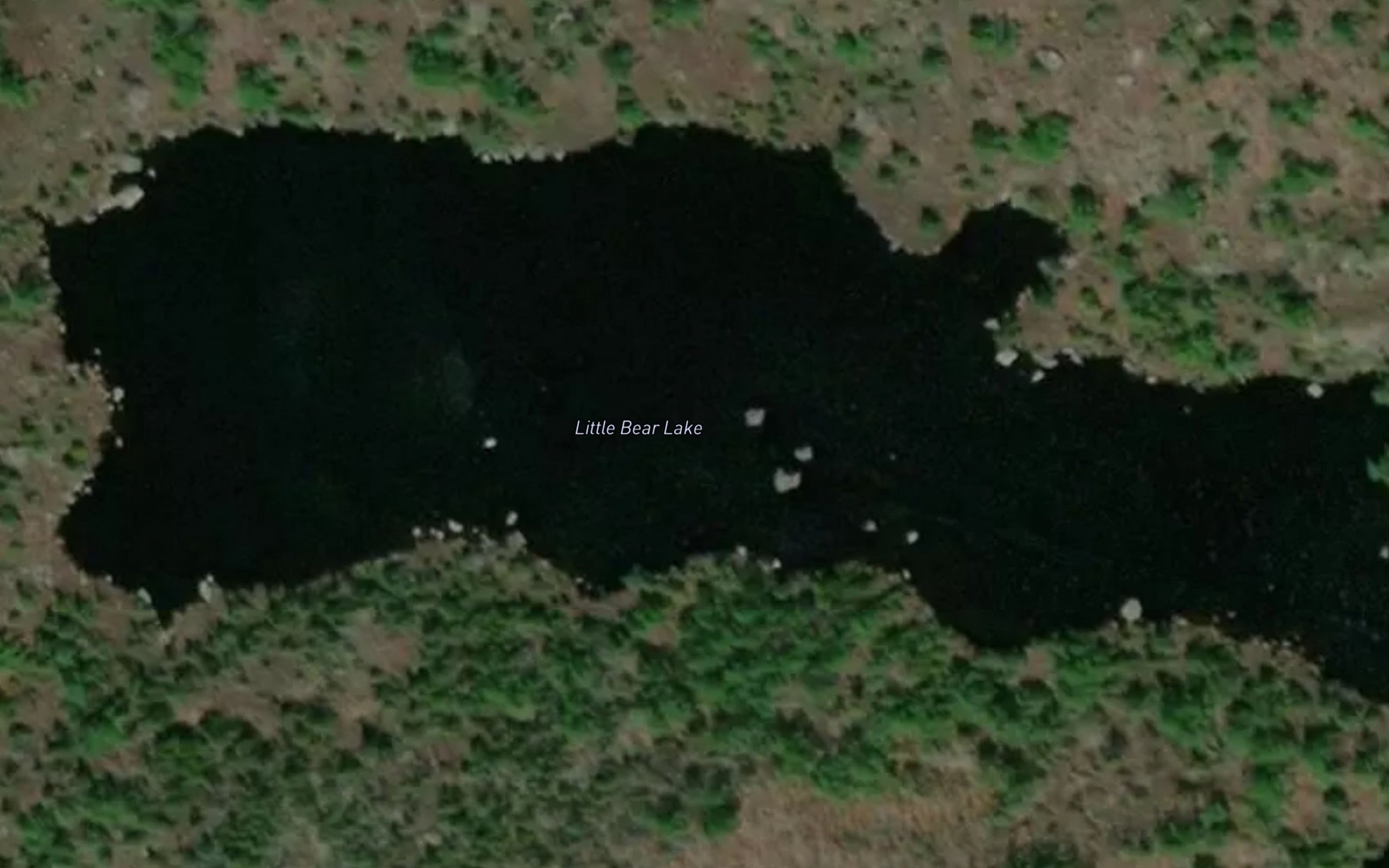 Satellite map of the Little Bear Lake