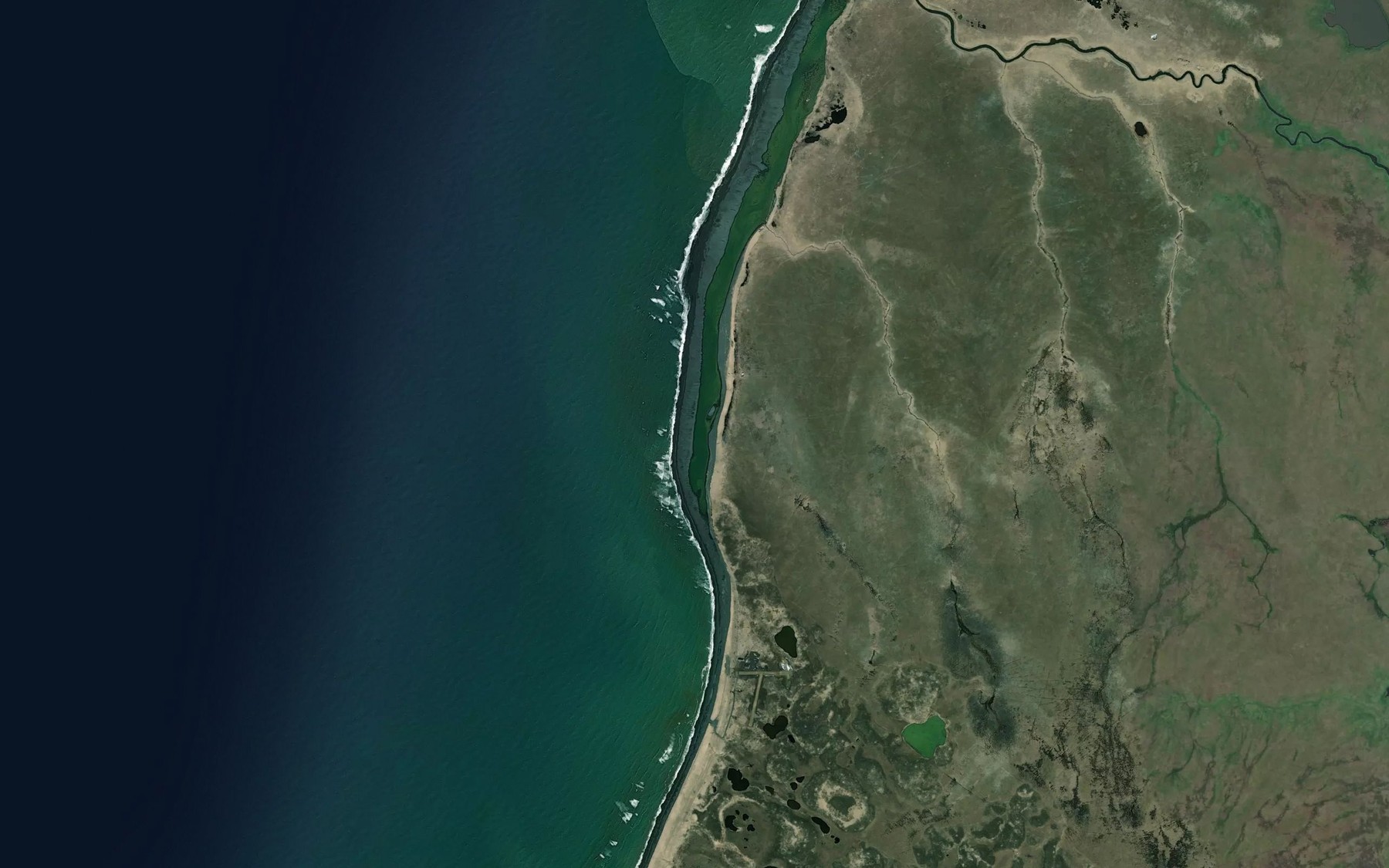 Satellite map of the Bear River