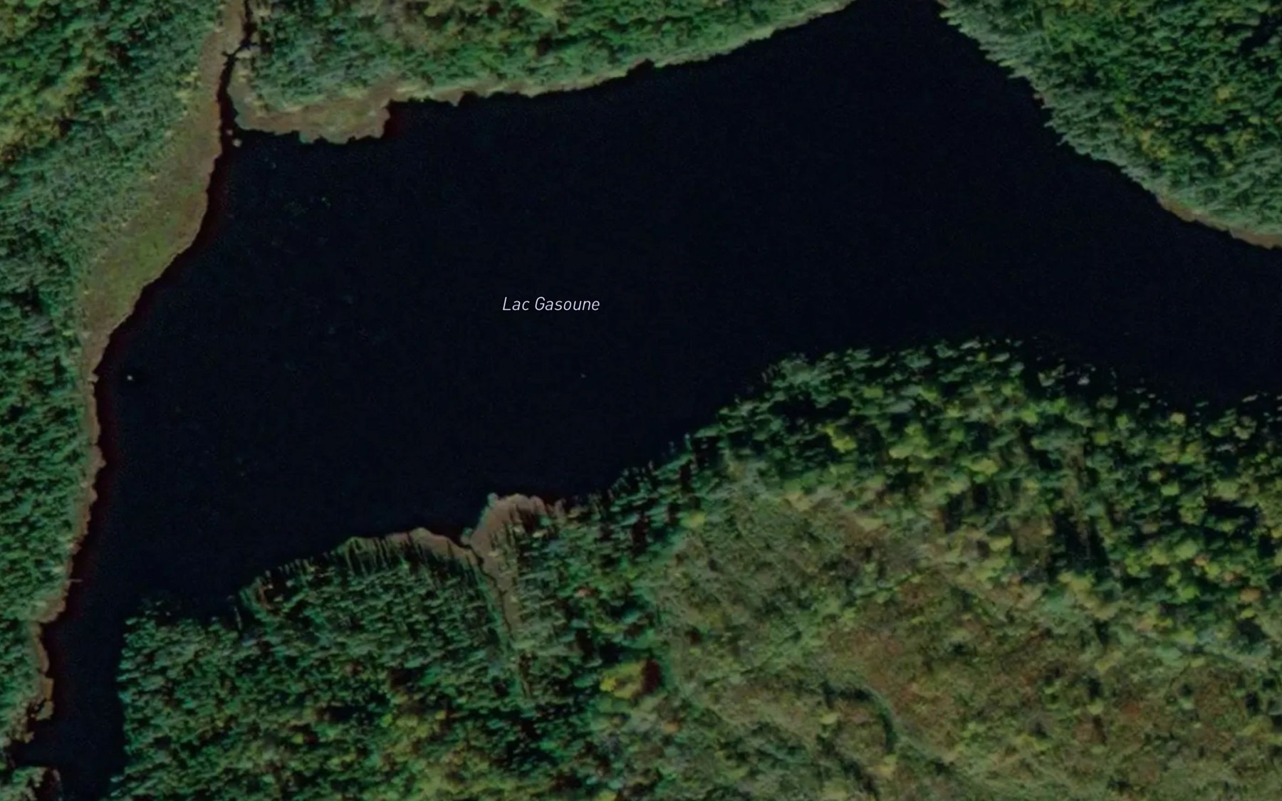 Satellite map of the Lac Gasoune