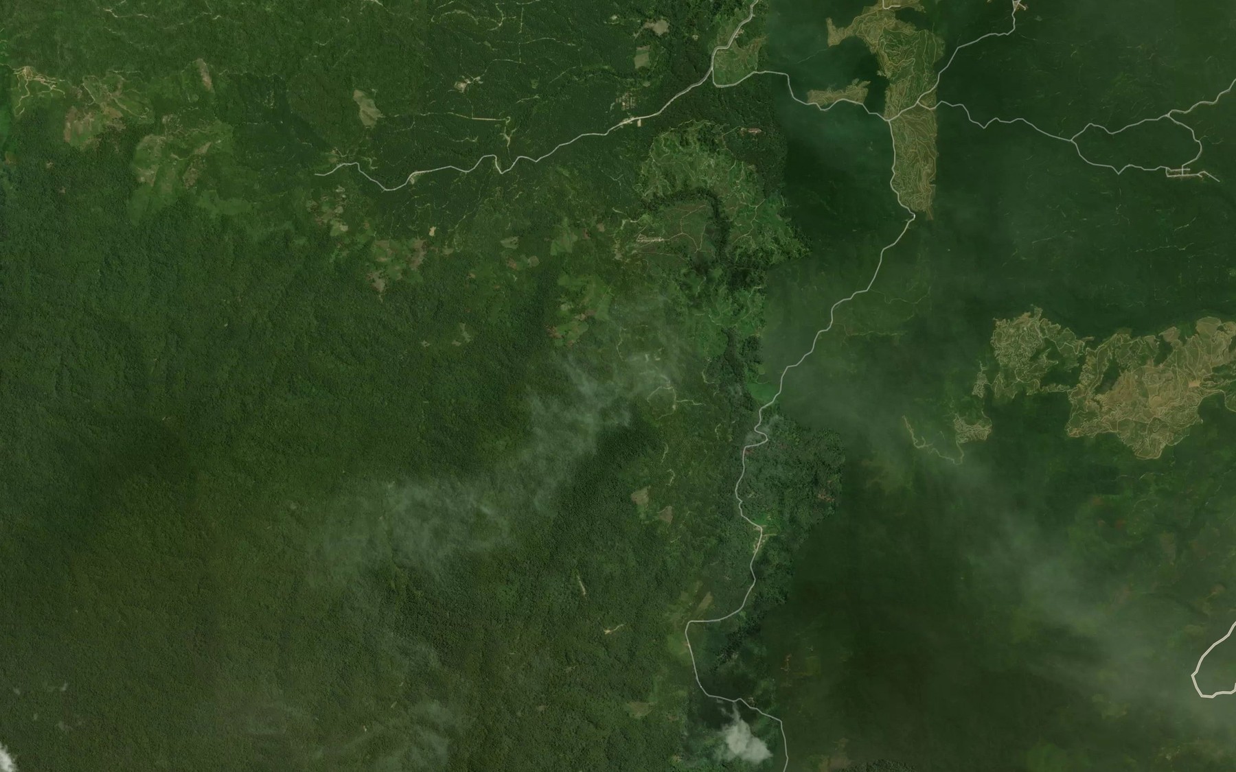 Satellite map of the Aek Tualang