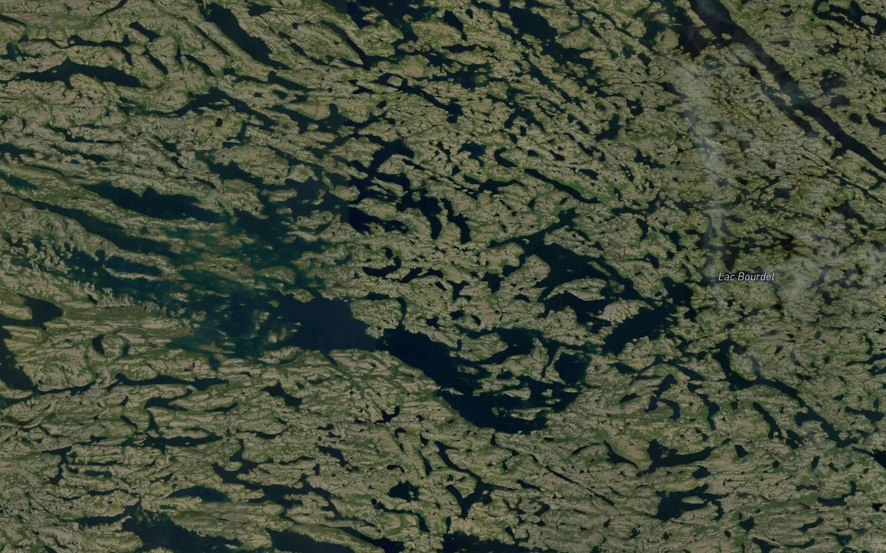 Satellite map of the Lac Bourdel